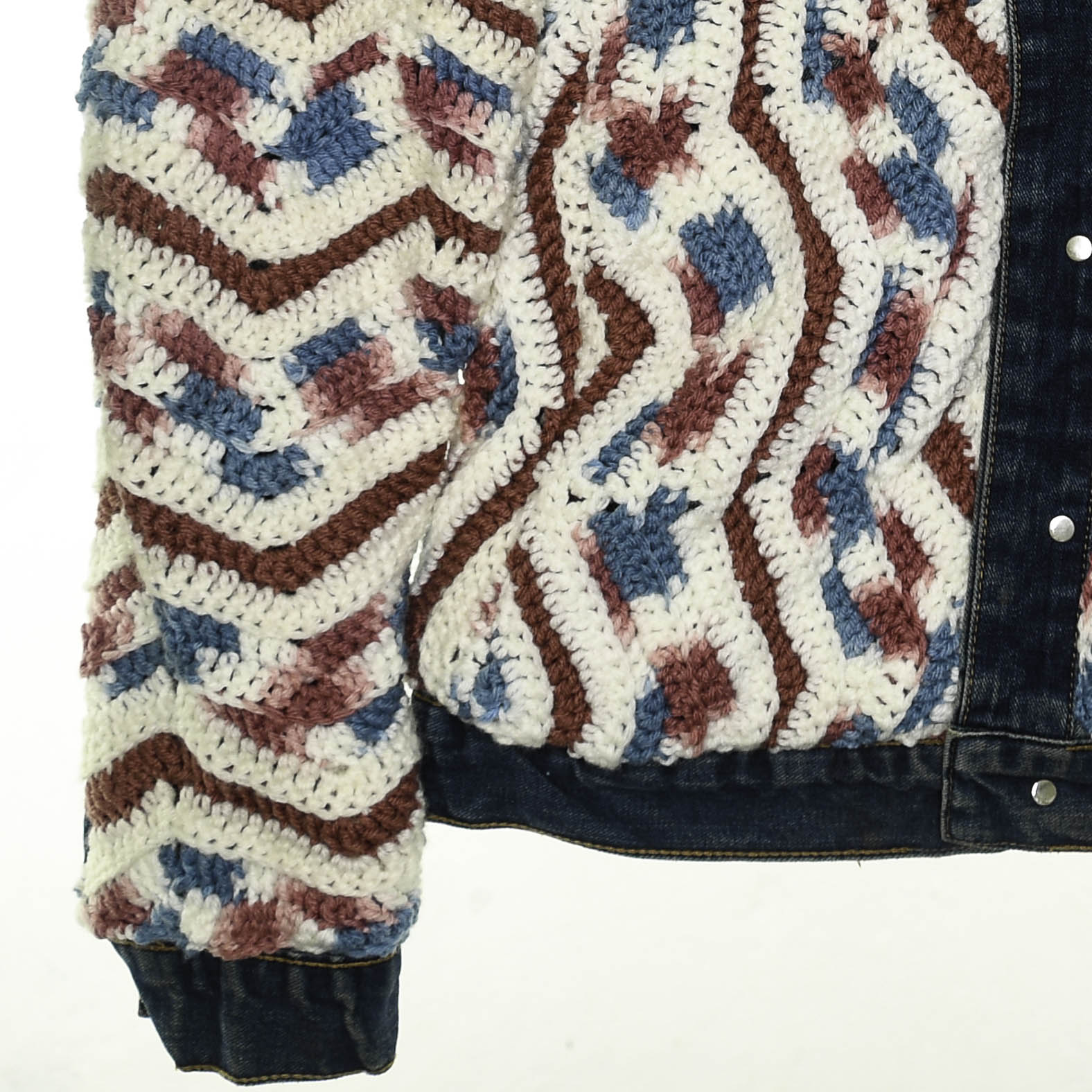 Crochet Reversible Jean Jacket