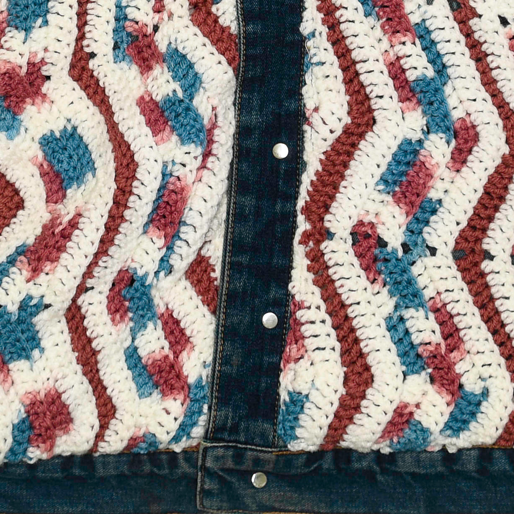 Crochet Reversible Jean Jacket