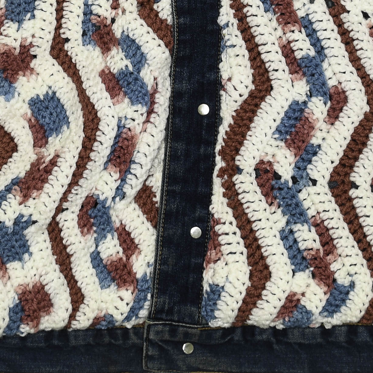 Crochet Reversible Jean Jacket