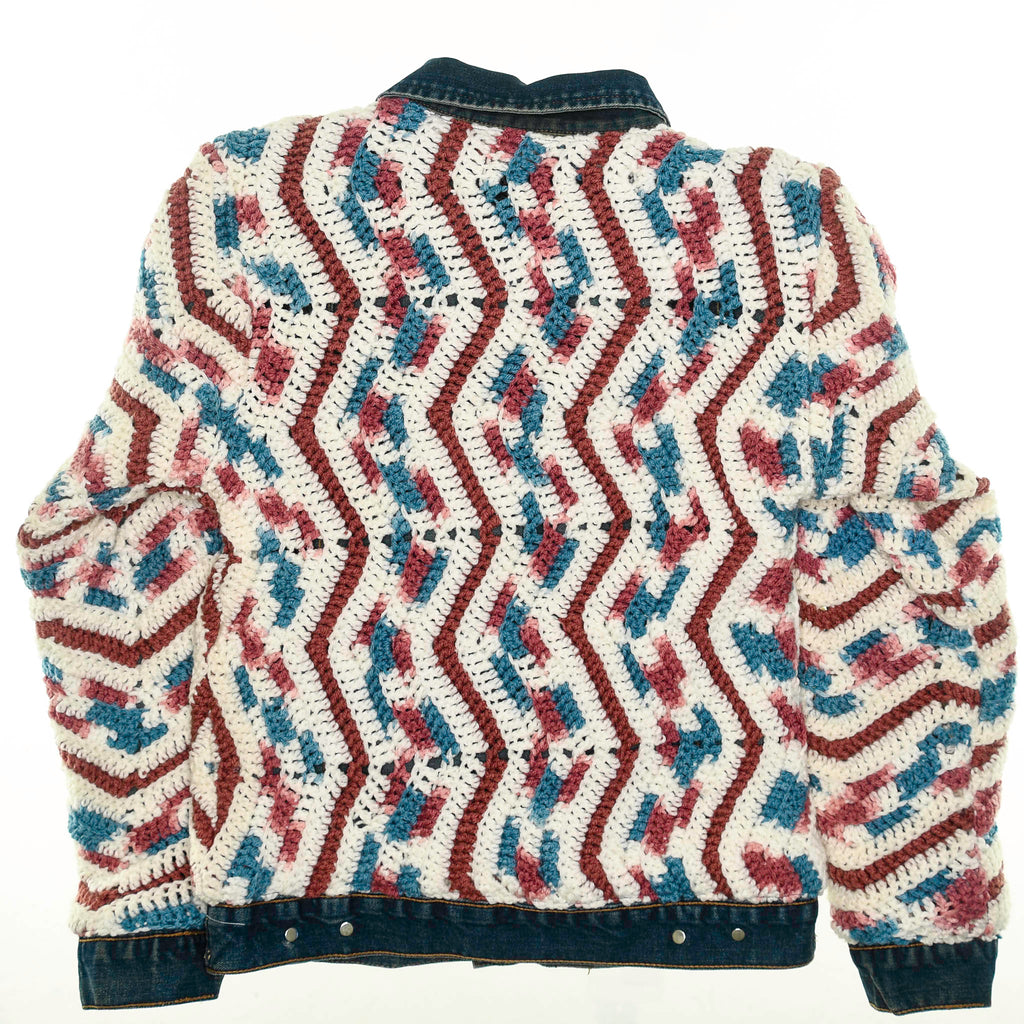 Crochet Reversible Jean Jacket