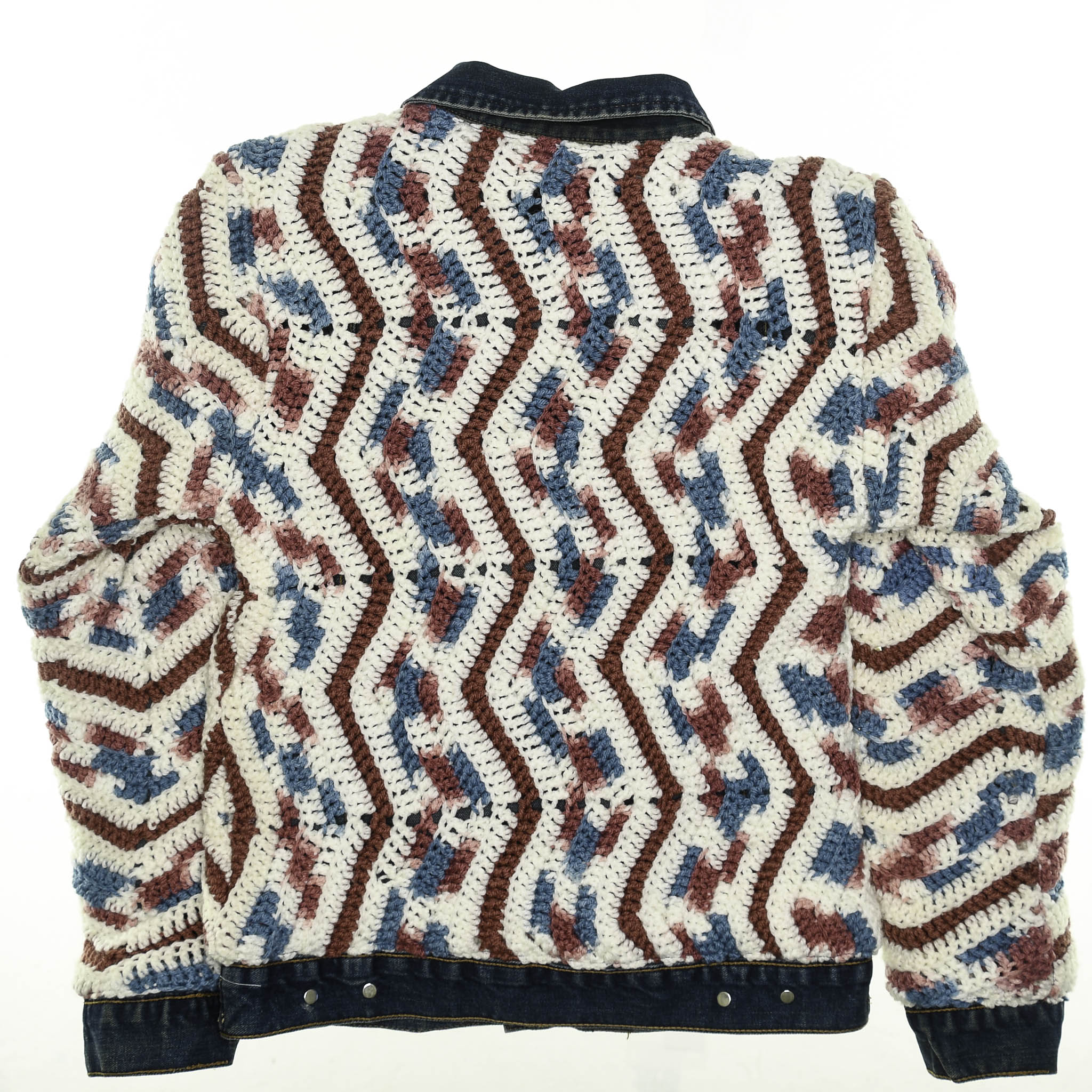 Crochet Reversible Jean Jacket