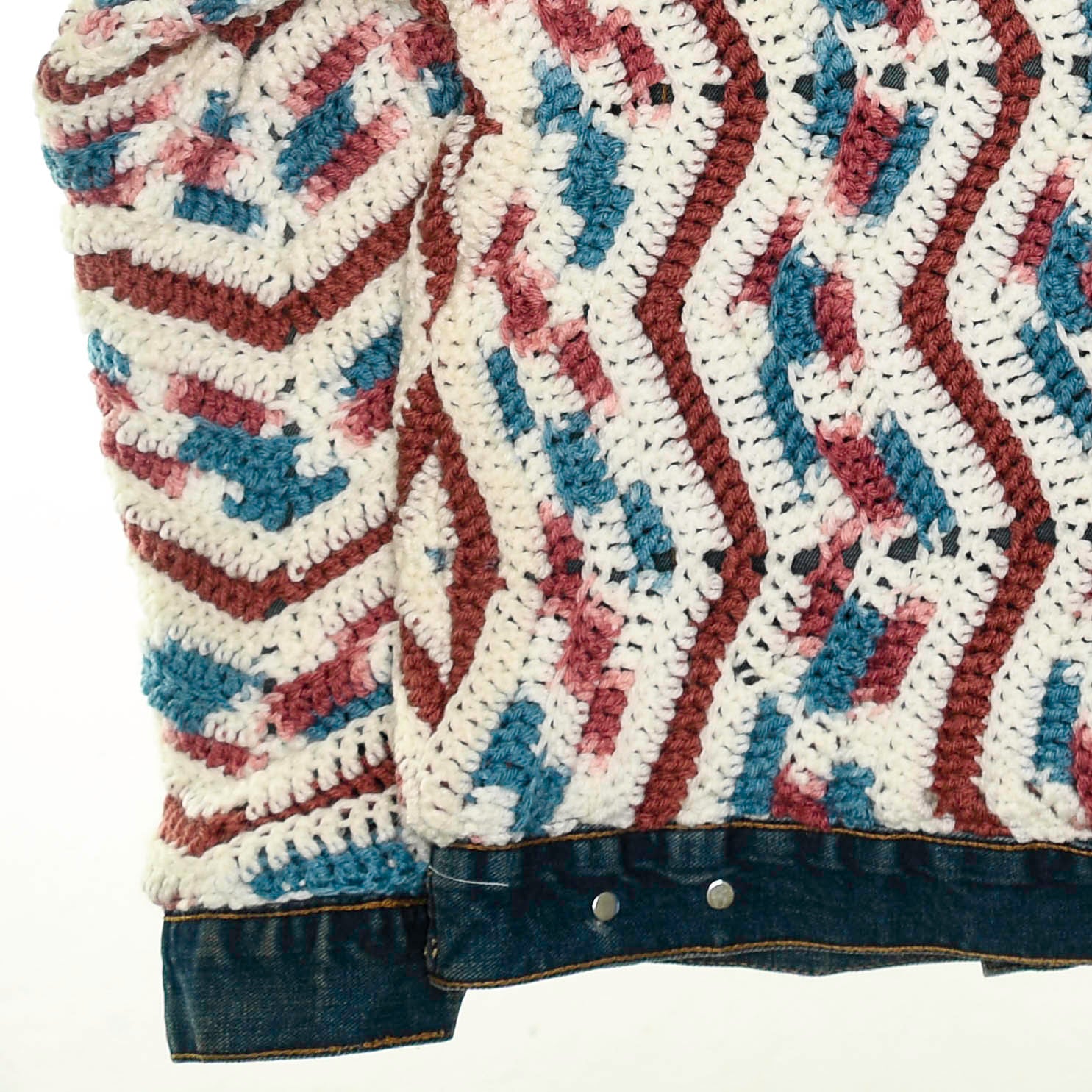 Crochet Reversible Jean Jacket