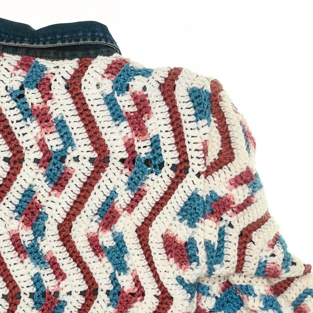 Crochet Reversible Jean Jacket