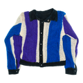 Colorblock Reversible Crochet Jean Jacket