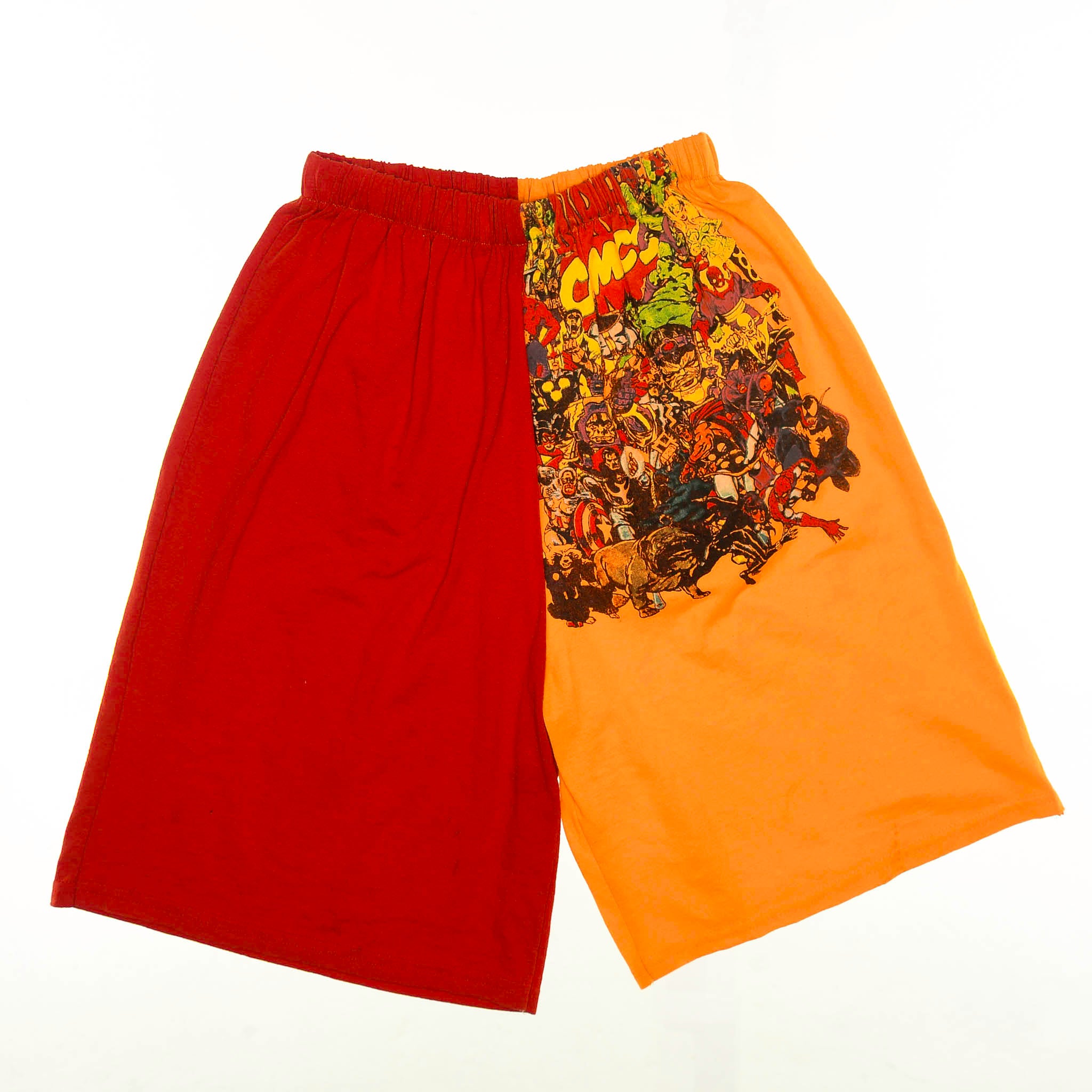 Marvel Comics Vintage Tee Colorblock Shorts