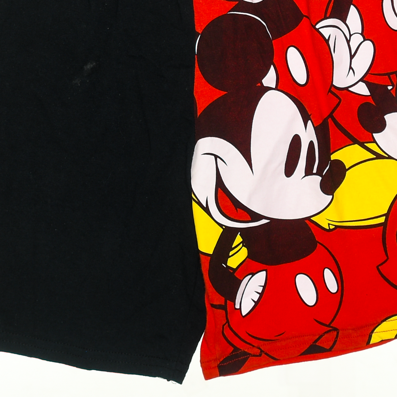 Mickey Mouse Vintage Tee Colorblock Shorts