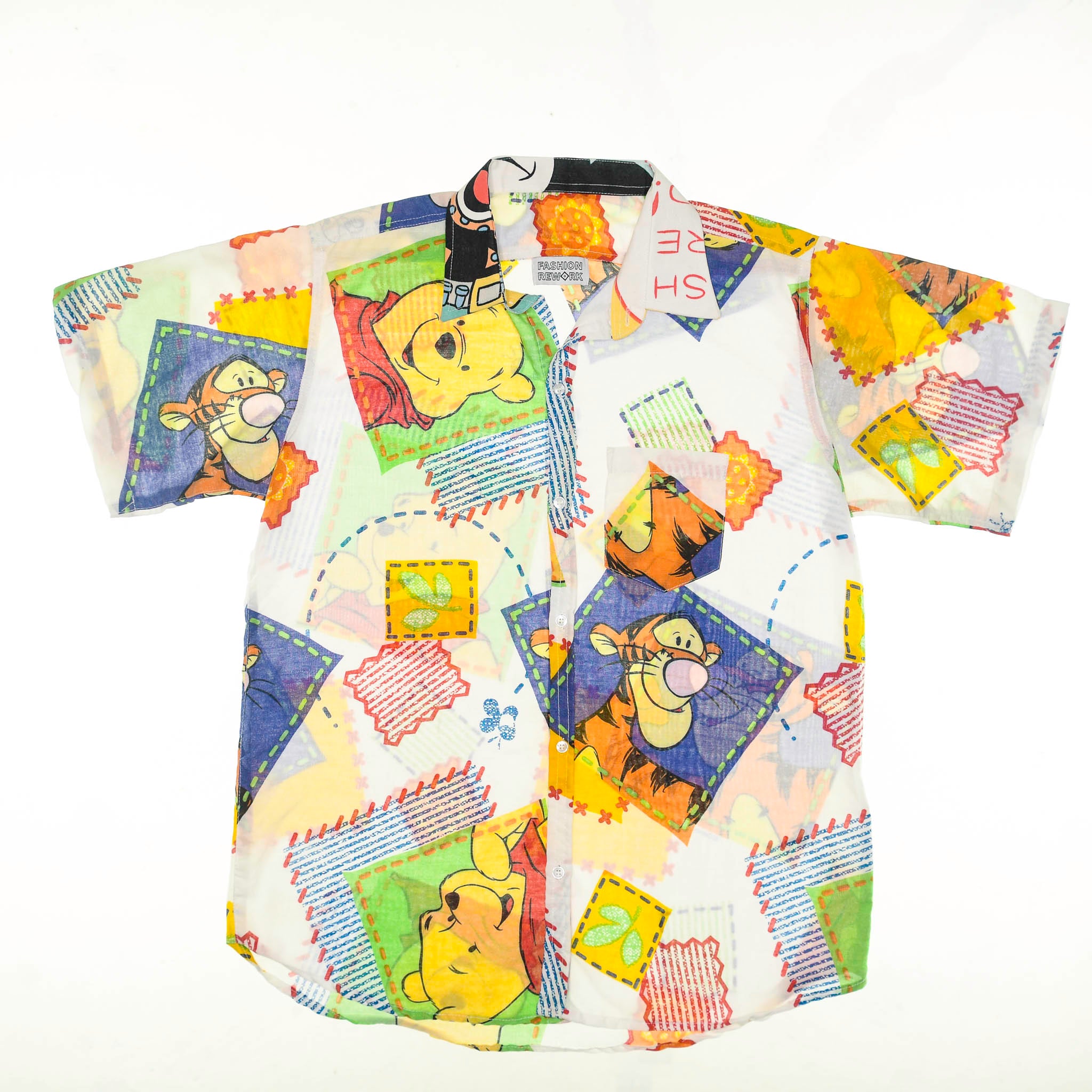 Winnie the Pooh Patchwork Bedsheet Button Up