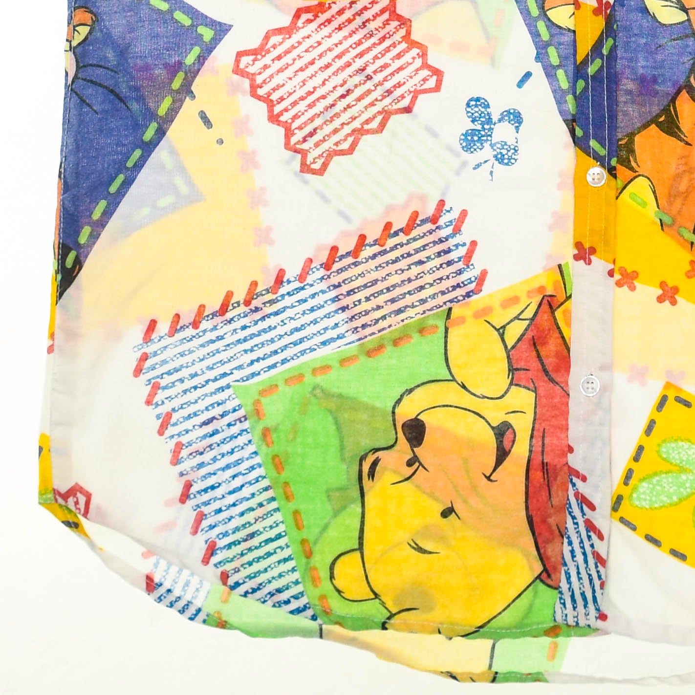 Winnie the Pooh Patchwork Bedsheet Button Up