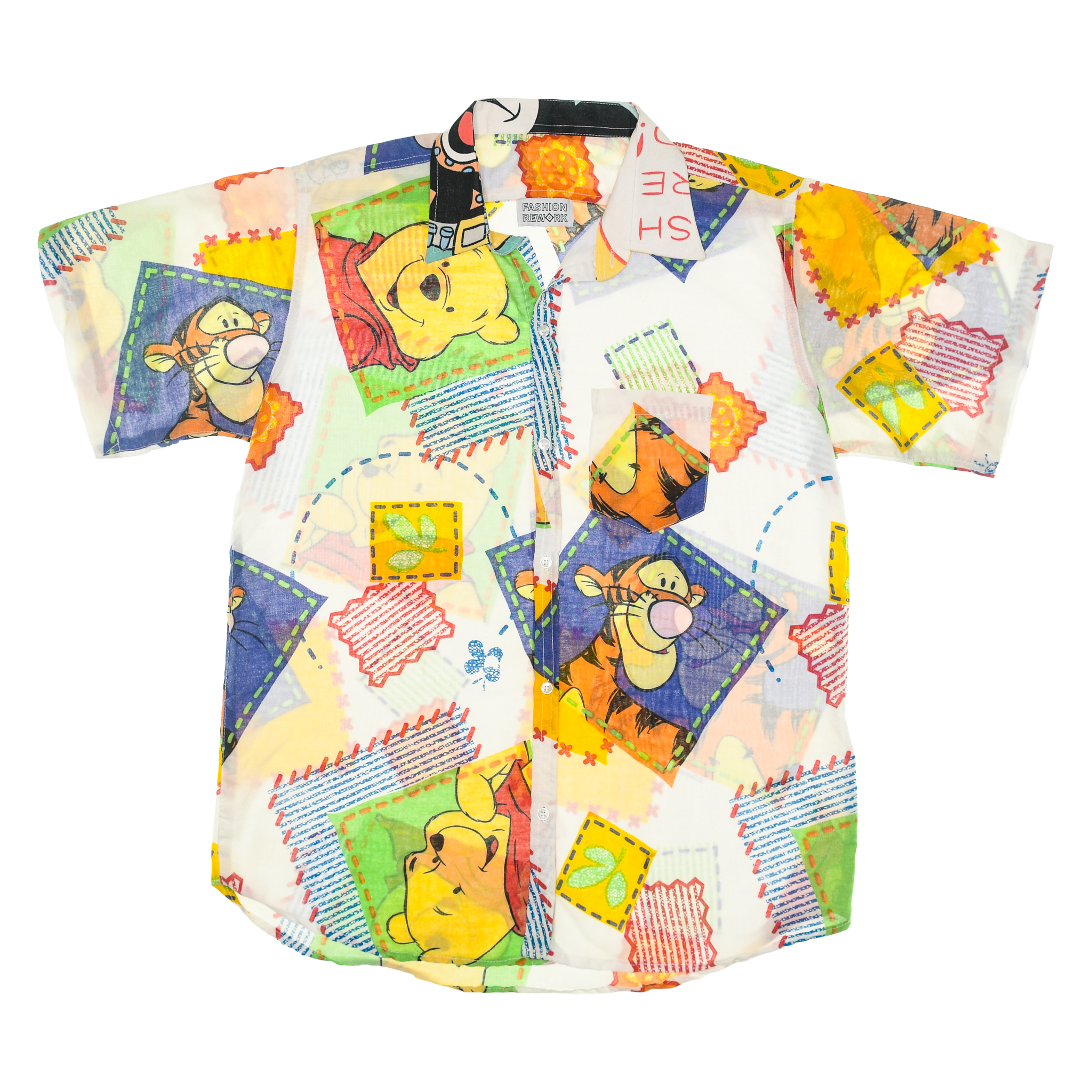 Winnie the Pooh Patchwork Rewind Camp Shirt