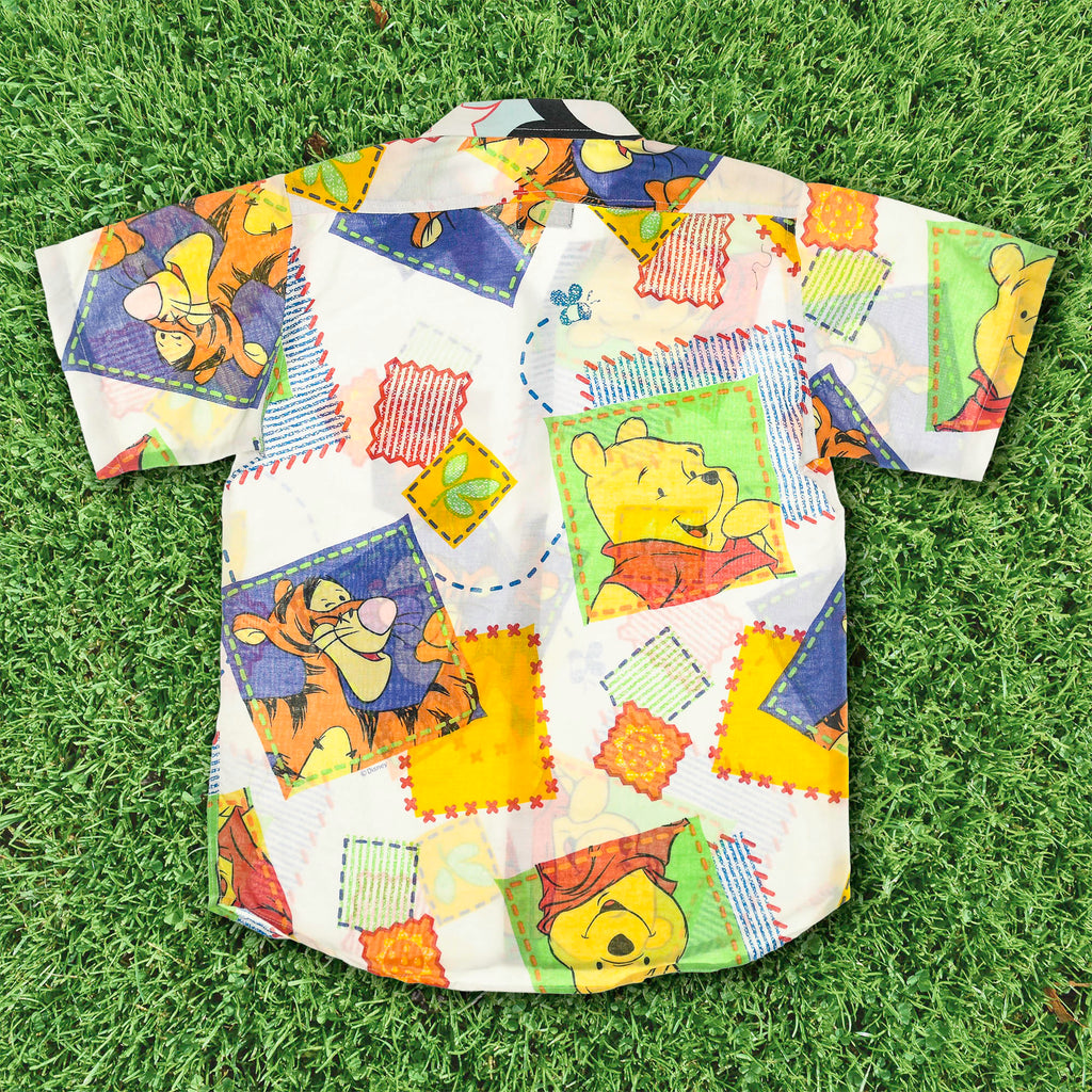 Winnie the Pooh Patchwork Bedsheet Button Up
