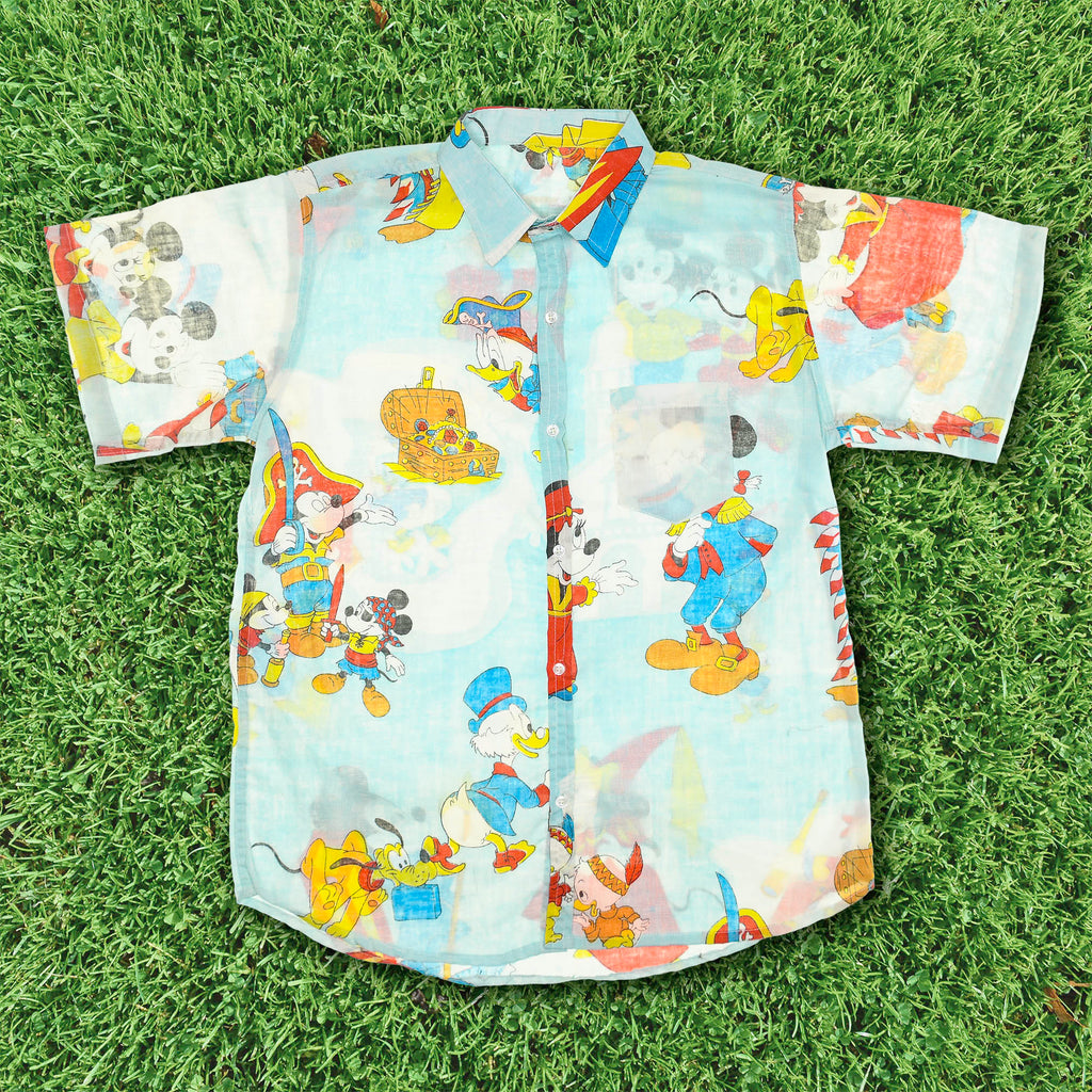 Mickey Mouse Bedsheet Button Up