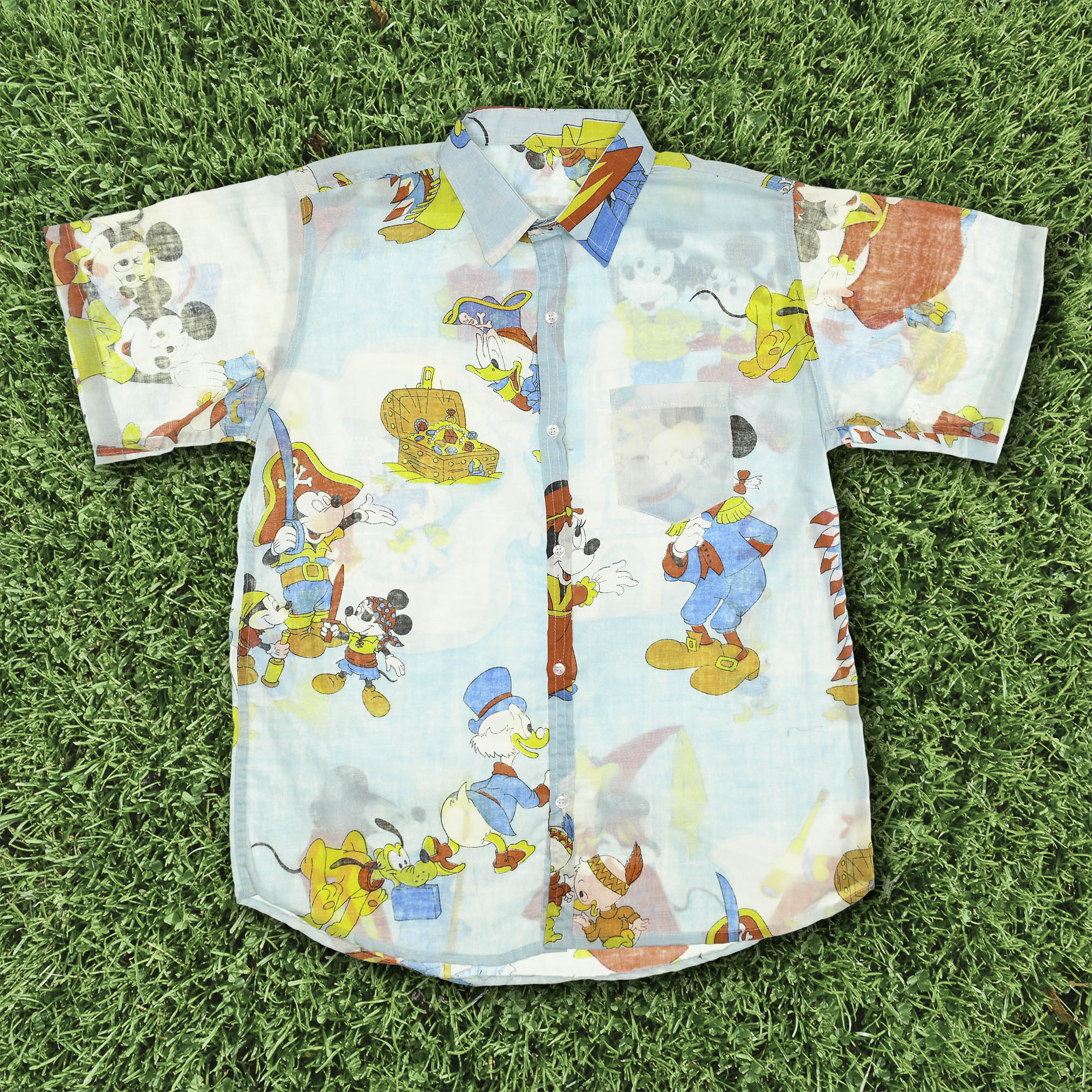 Mickey Mouse Bedsheet Button Up