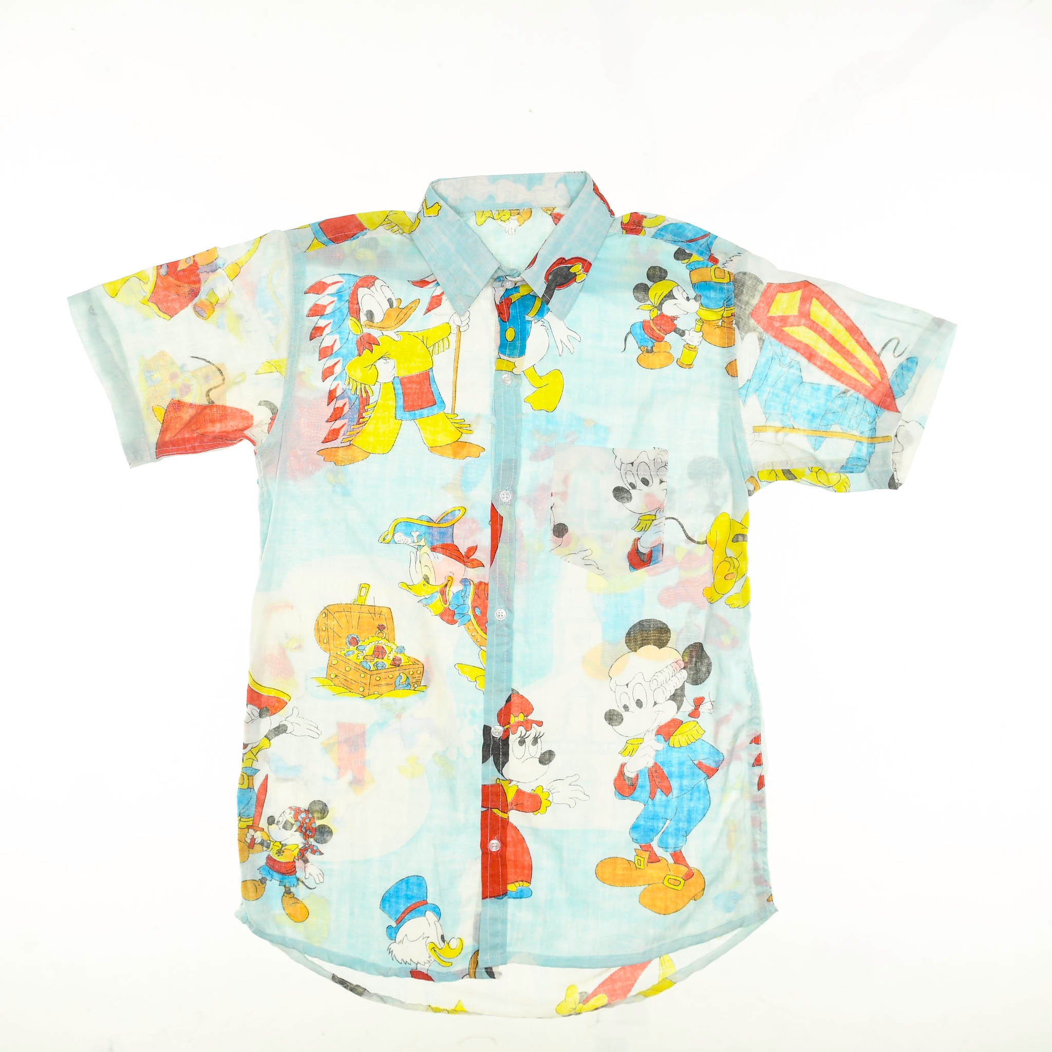 Mickey Mouse Cartoon Bedsheet Button Up