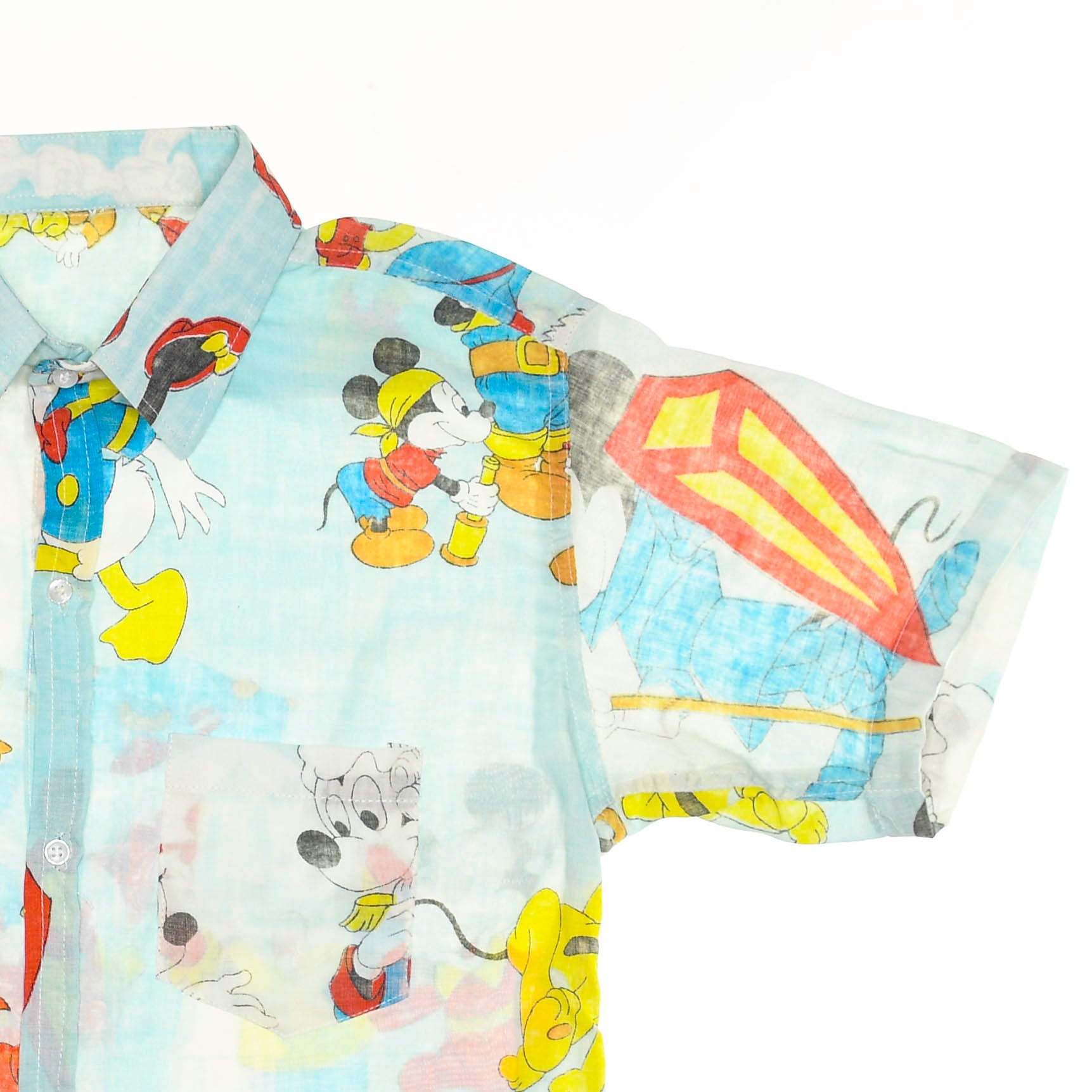 Mickey Mouse Cartoon Bedsheet Button Up