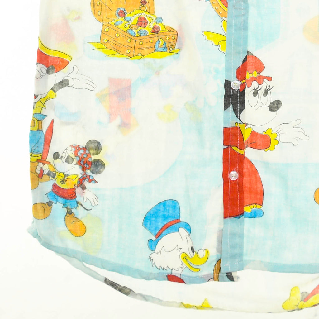 Mickey Mouse Cartoon Bedsheet Button Up