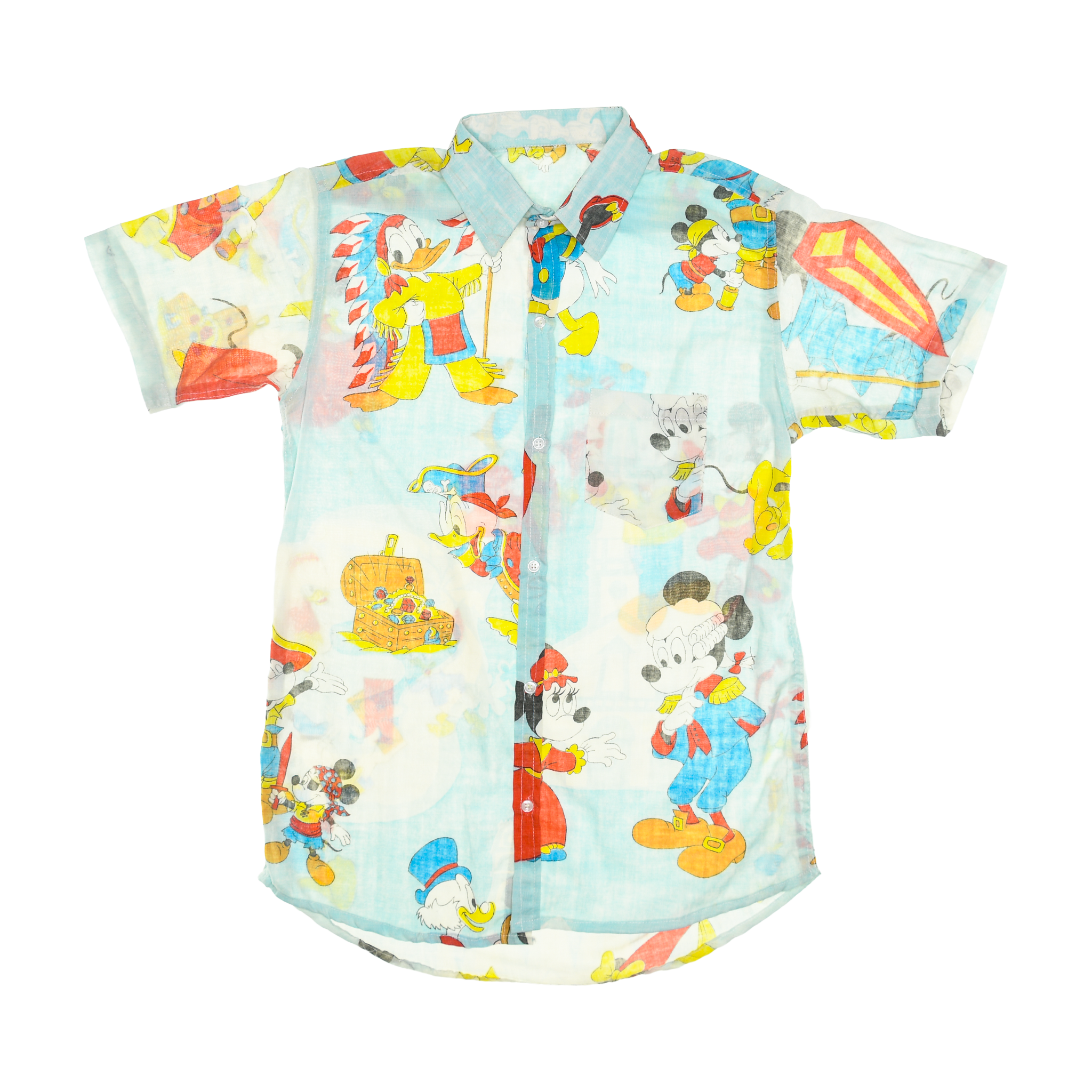 Mickey Mouse Cartoon Rewind Camp Shirt