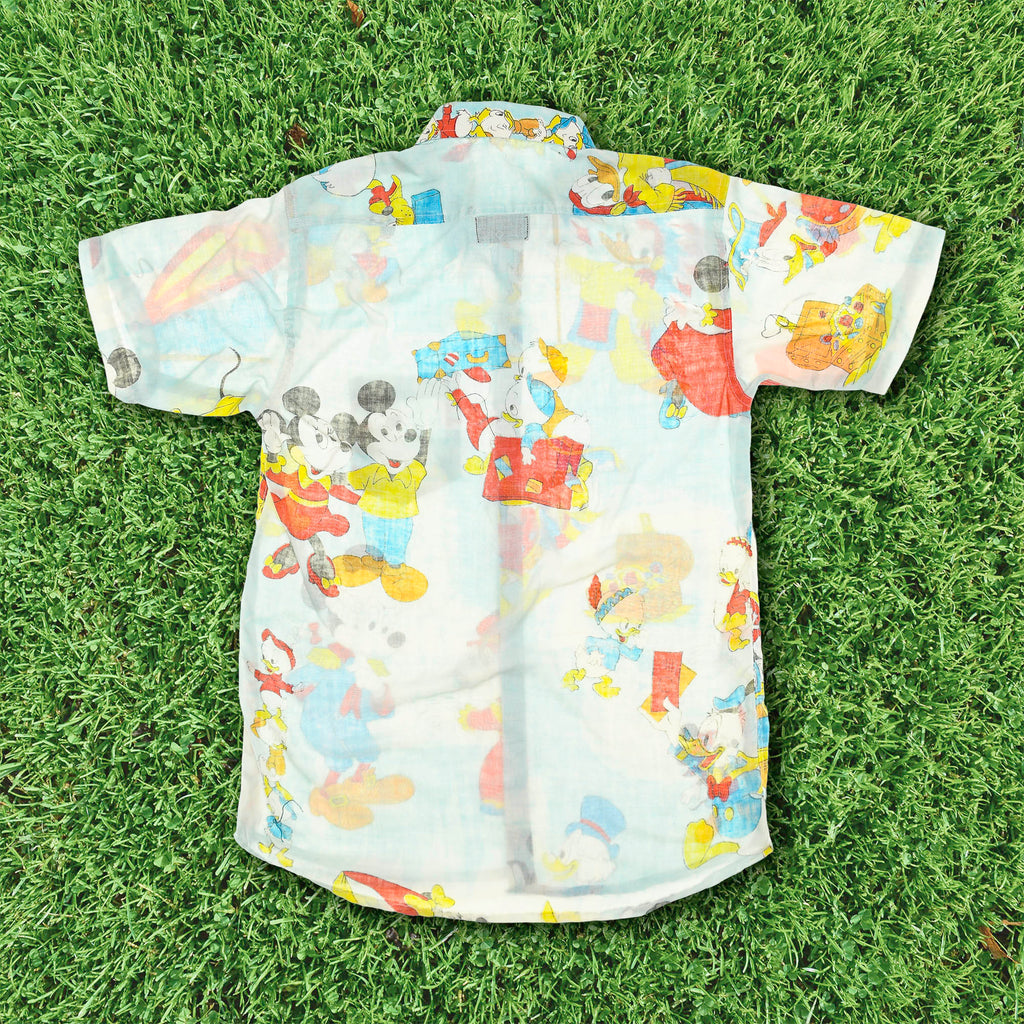 Mickey Mouse Cartoon Bedsheet Button Up