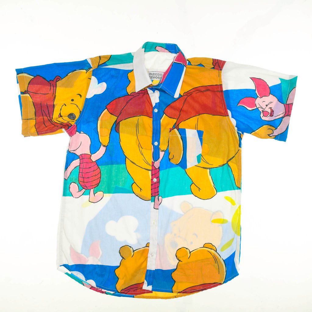 Winne the Pooh & Piglet Bedsheet Button Up
