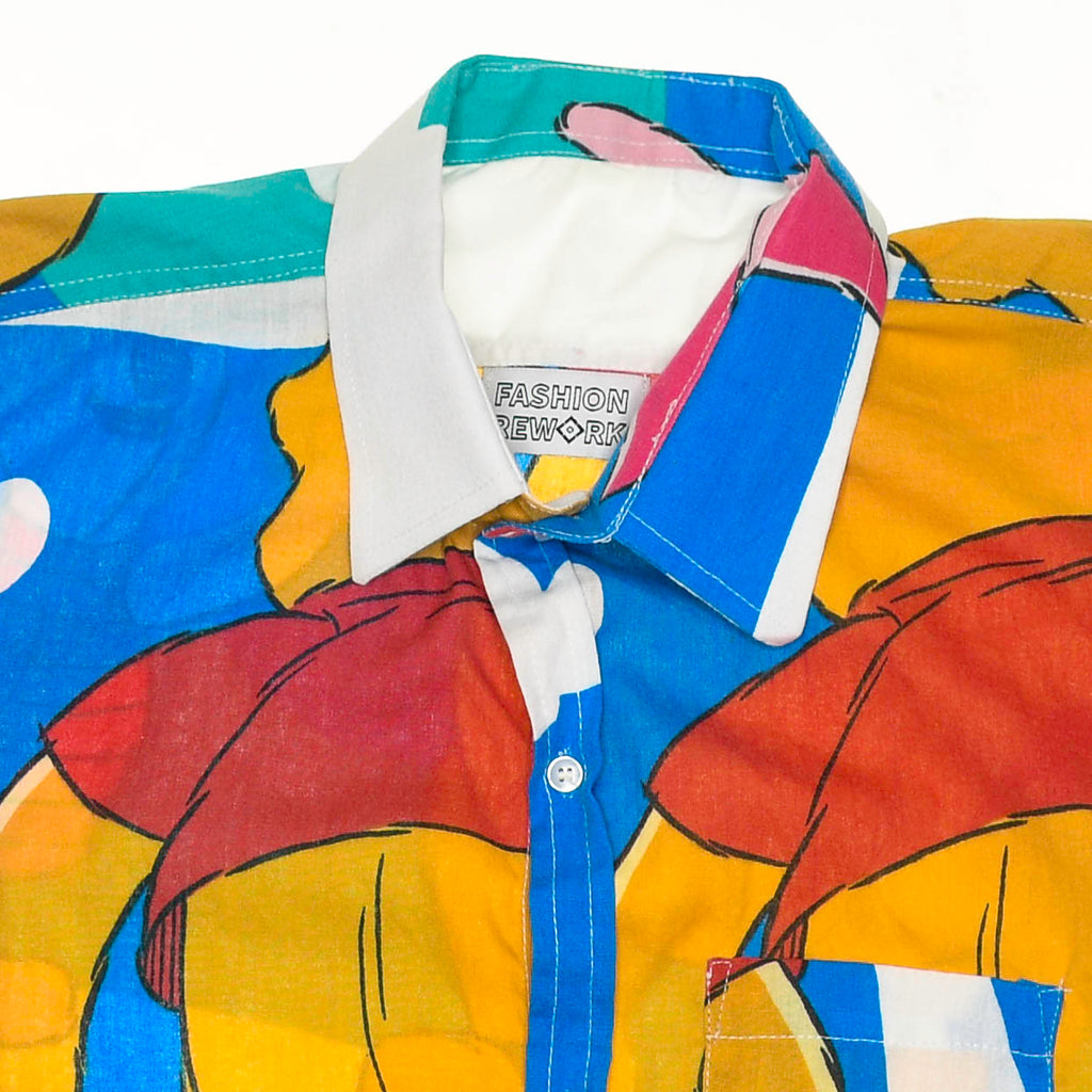 Winne the Pooh & Piglet Bedsheet Button Up