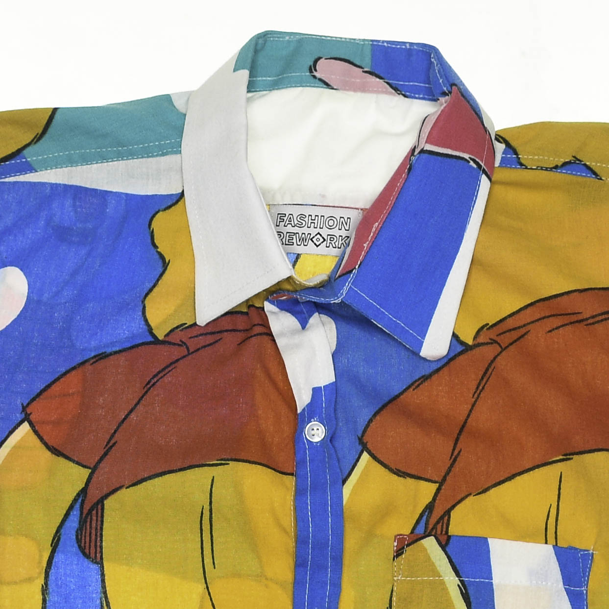 Winne the Pooh & Piglet Bedsheet Button Up