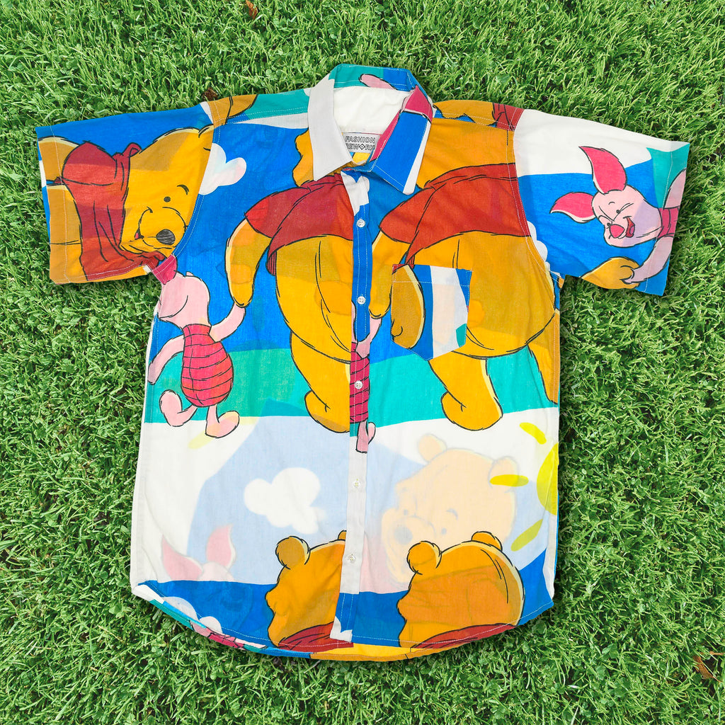 Winne the Pooh & Piglet Bedsheet Button Up