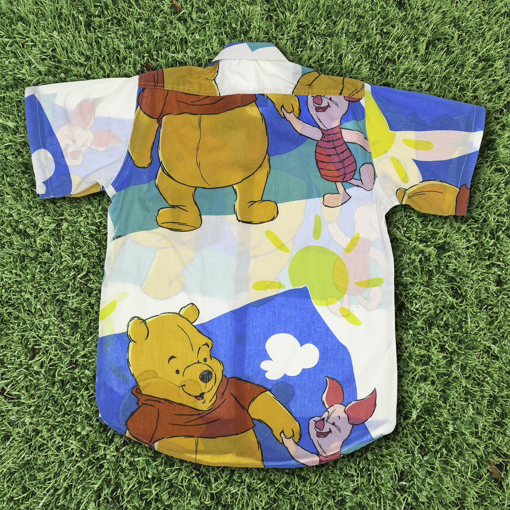 Winne the Pooh & Piglet Bedsheet Button Up