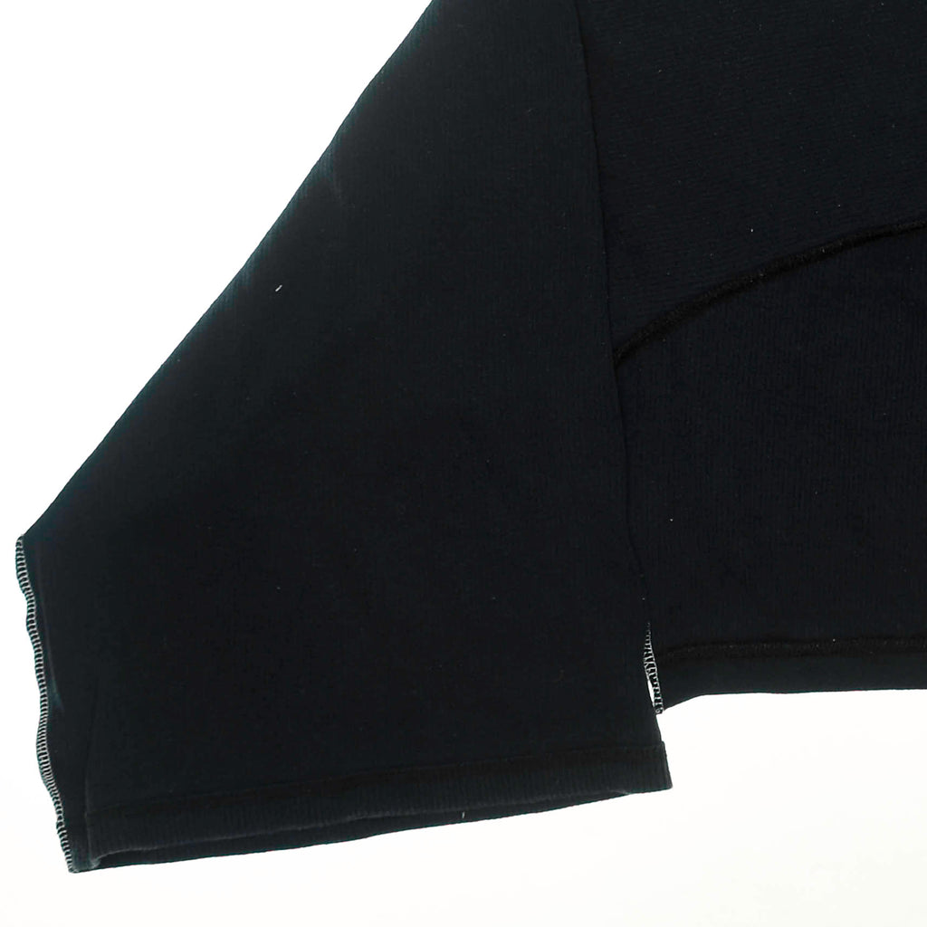 Navy Ribbed Reversible Crop Top