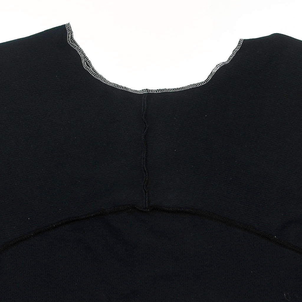 Navy Ribbed Reversible Crop Top