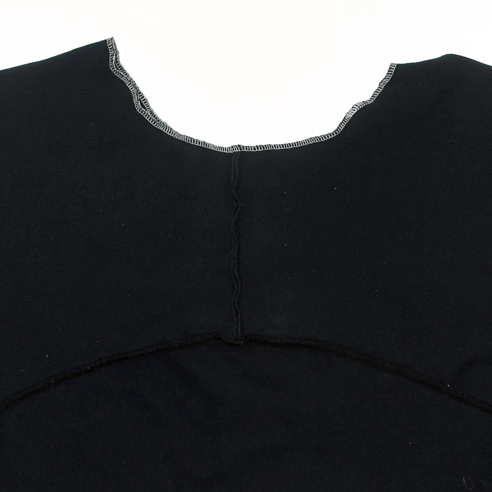 Navy Ribbed Reversible Crop Top