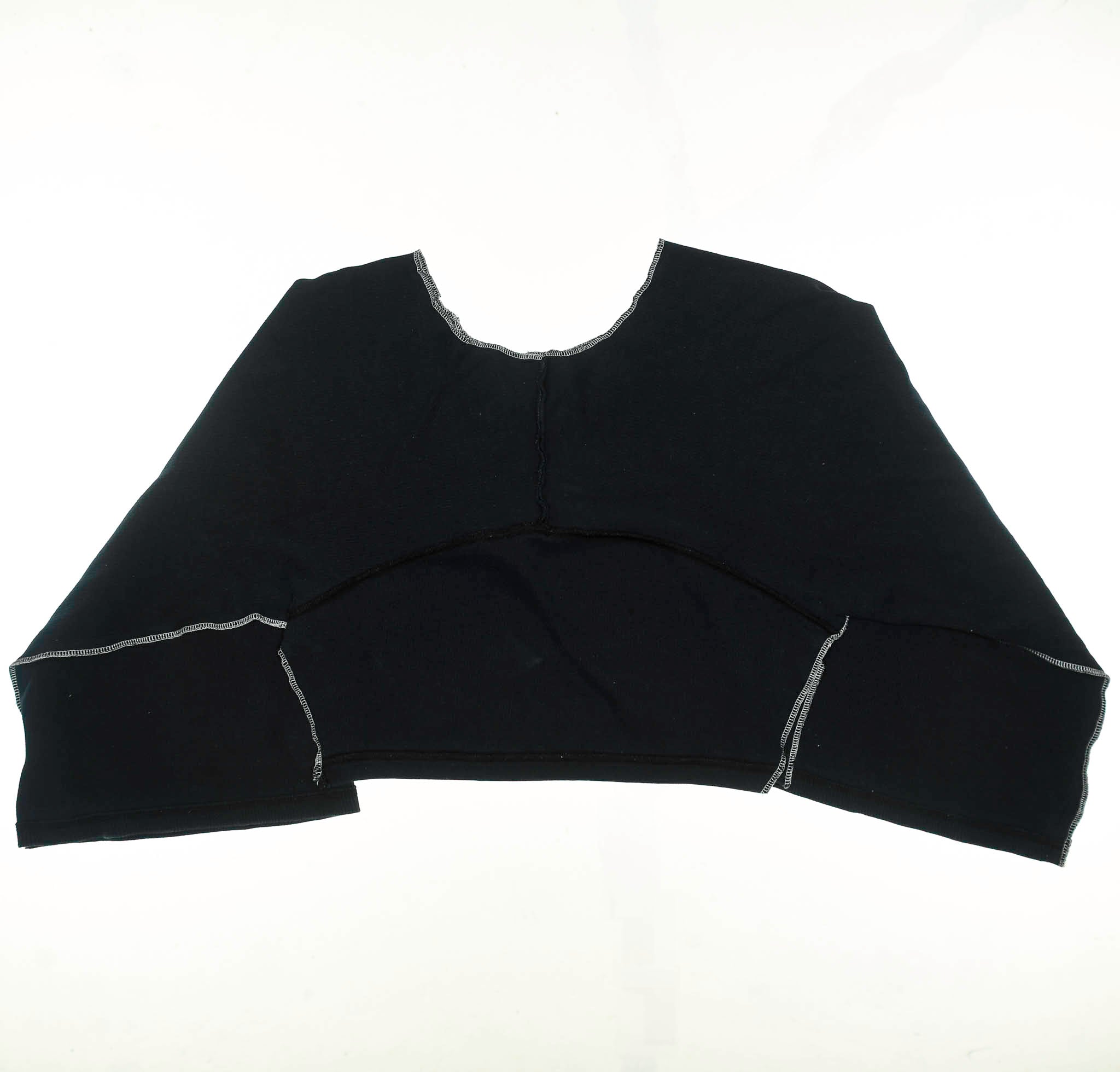 Navy Ribbed Reversible Crop Top