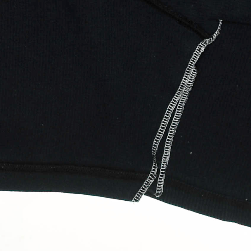 Navy Ribbed Reversible Crop Top