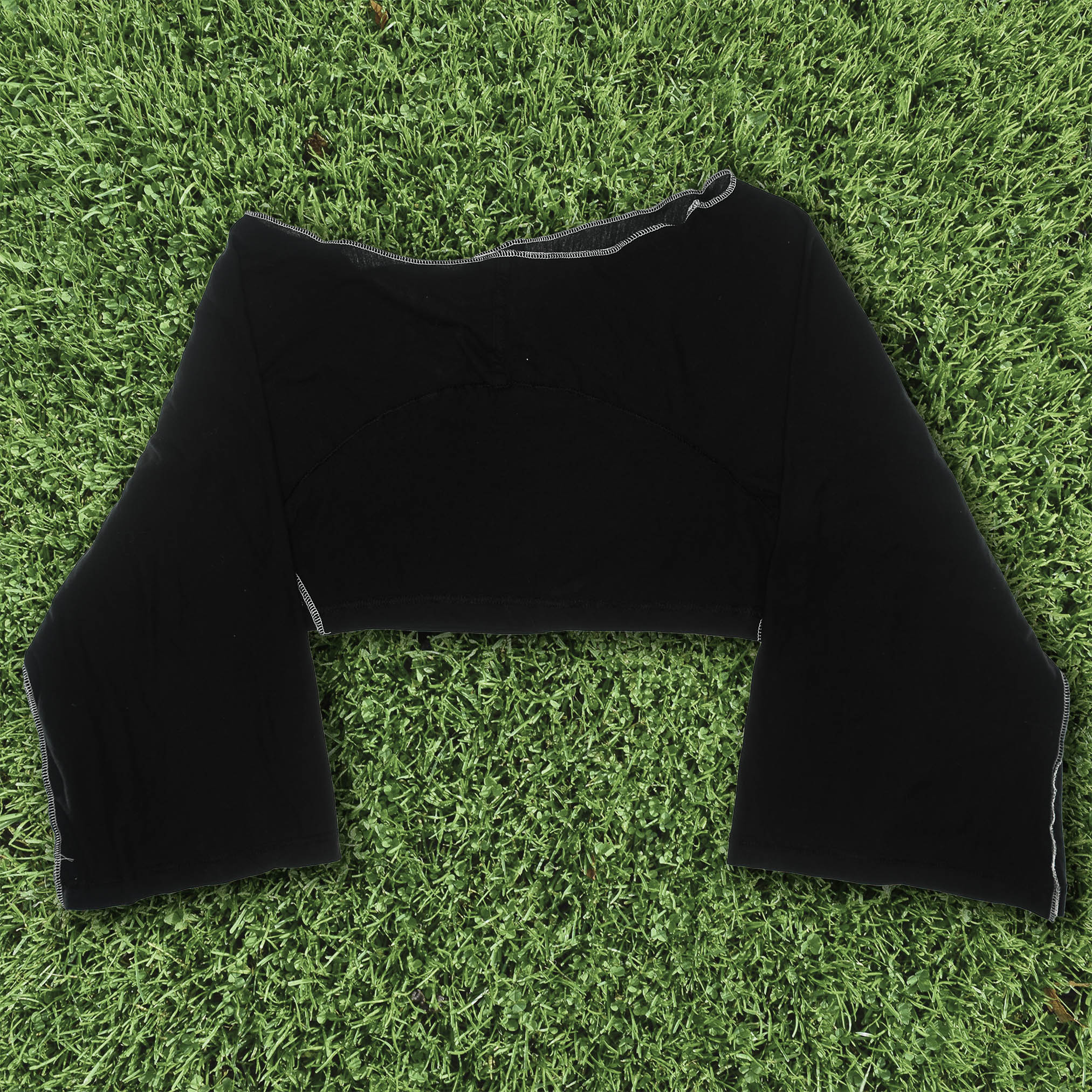 Black Reversible Crop Top
