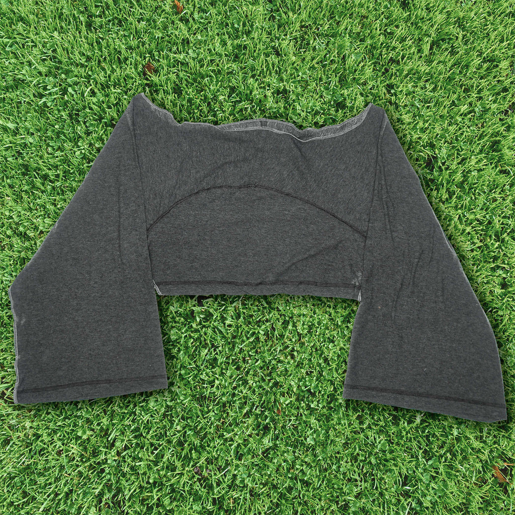 Gray Reversible Crop Top