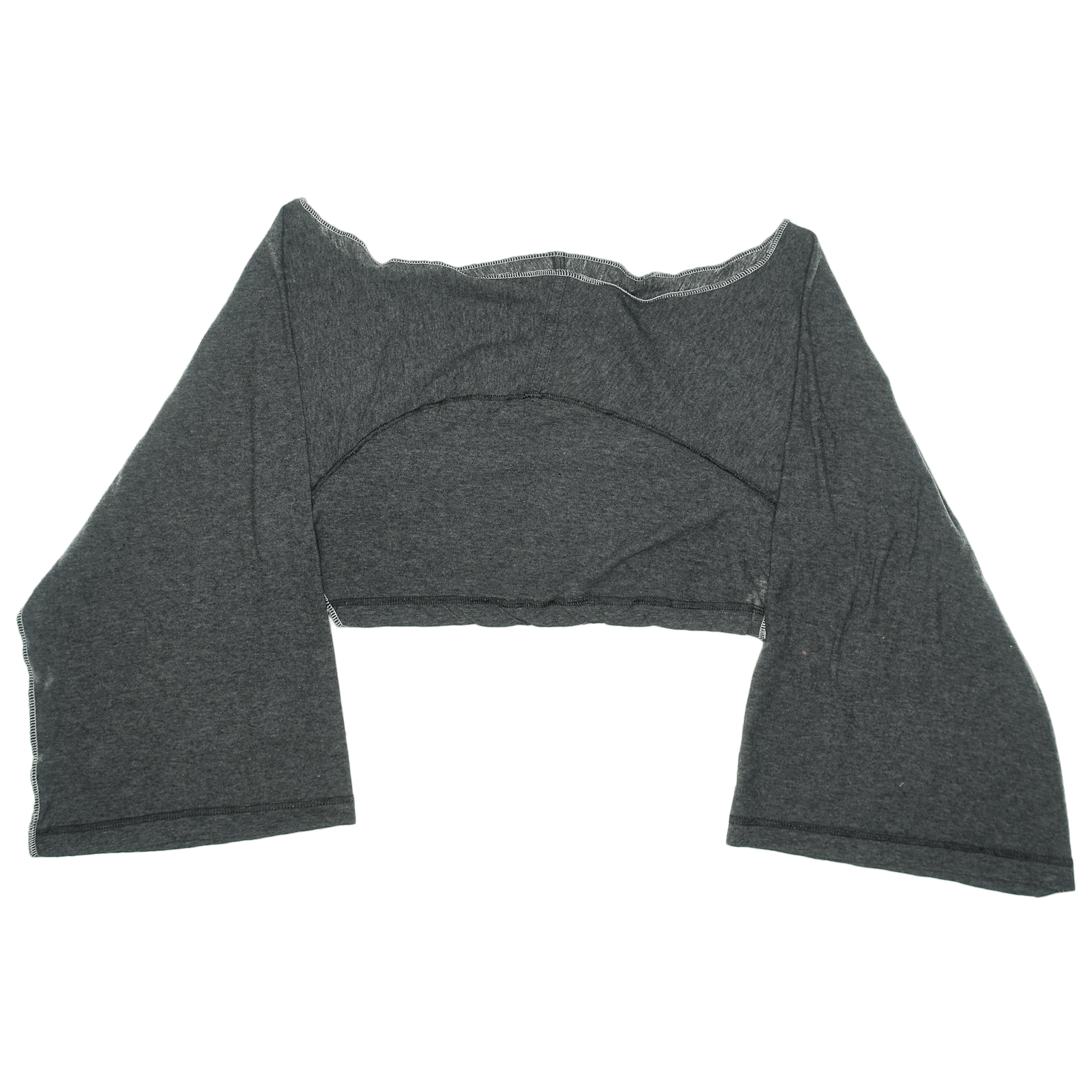 Gray Reversible Crop Top