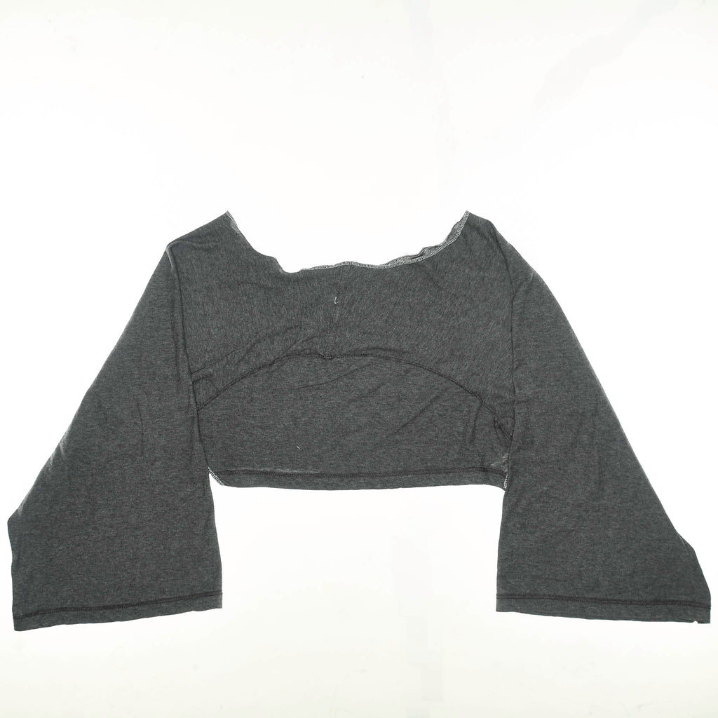 Gray Reversible Crop Top