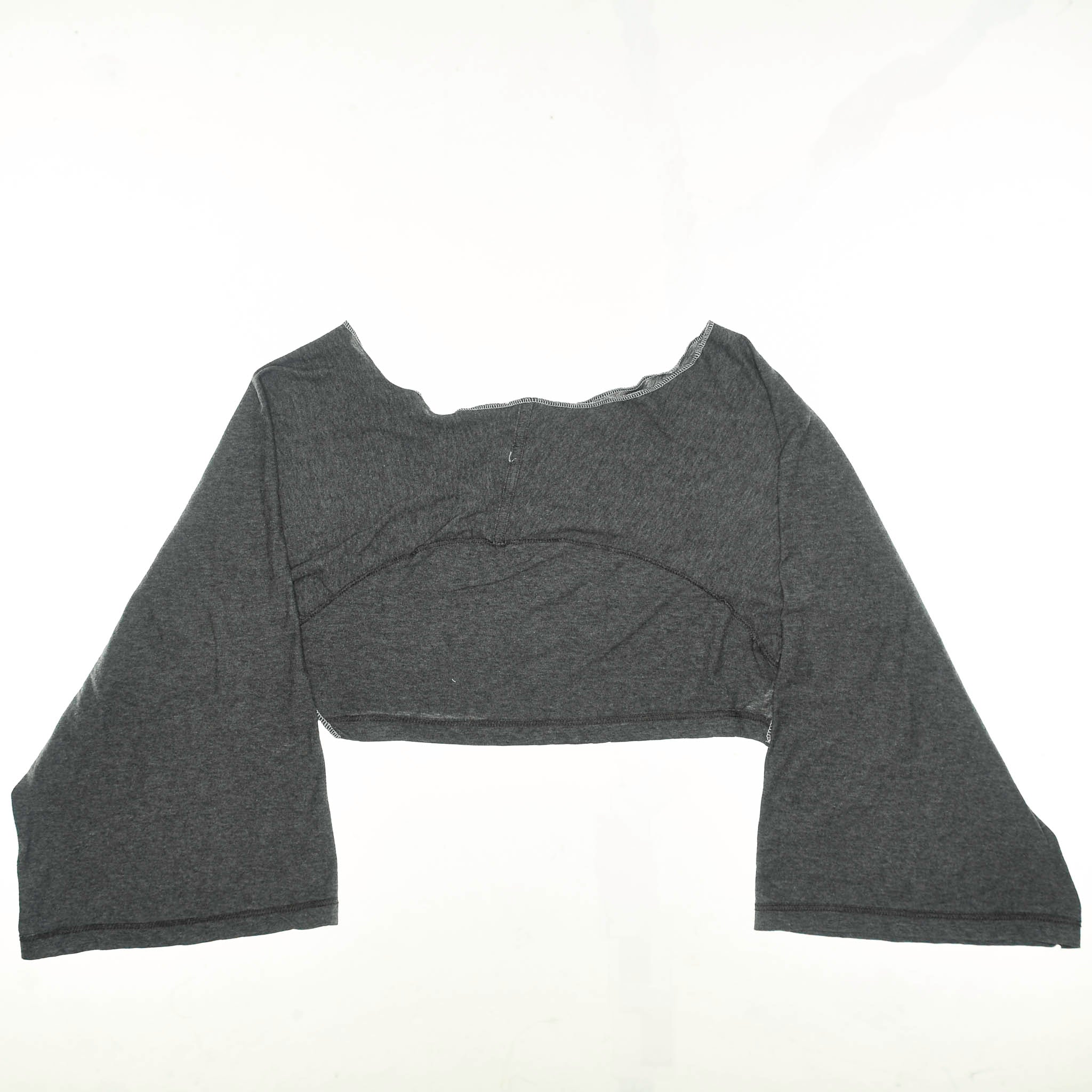 Gray Reversible Crop Top