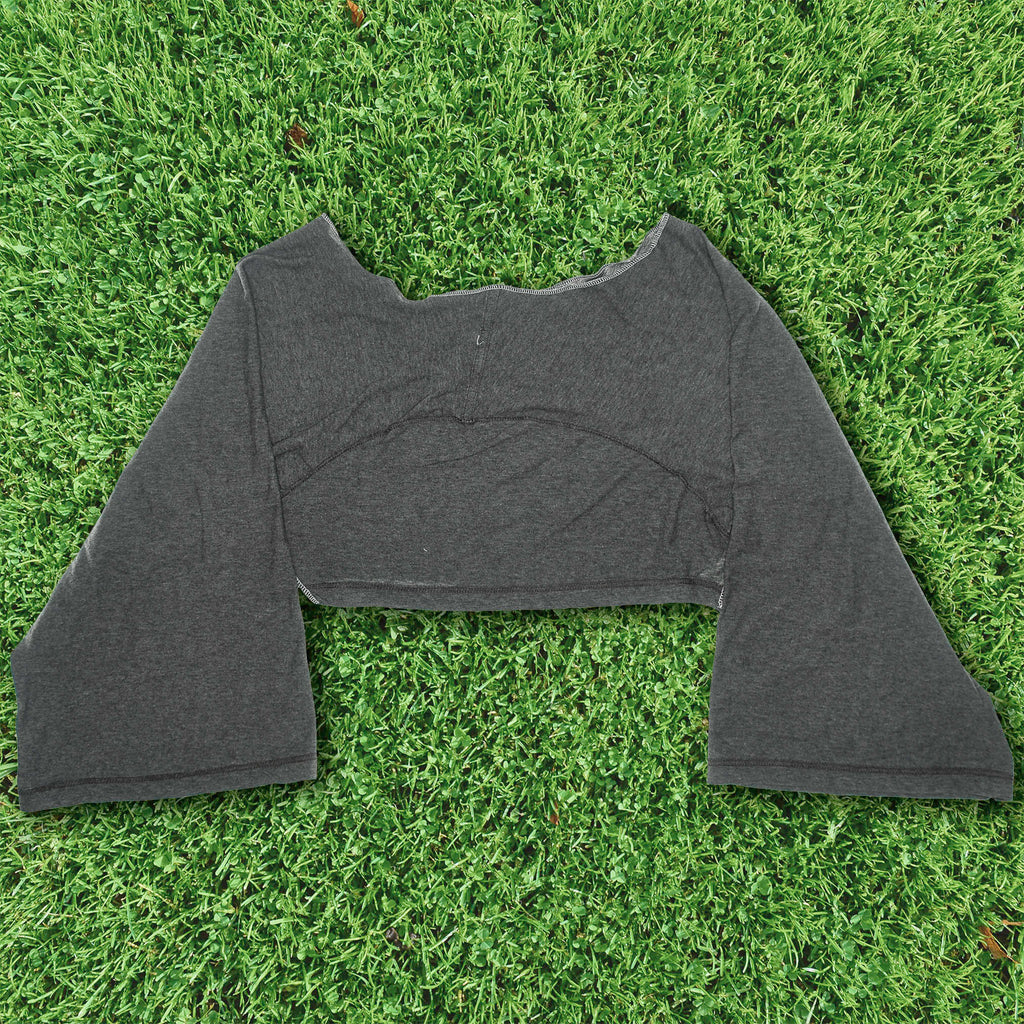 Gray Reversible Crop Top