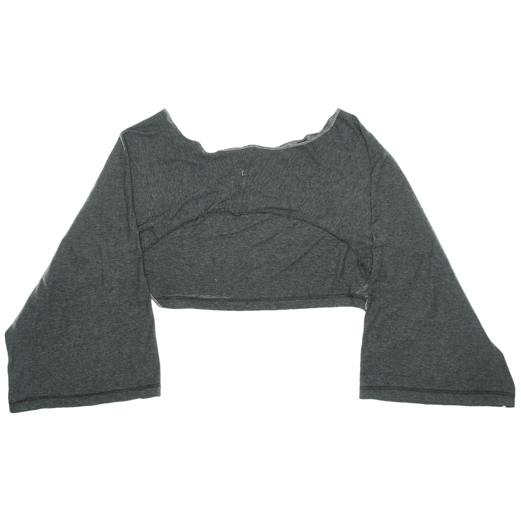 Gray Reversible Crop Top