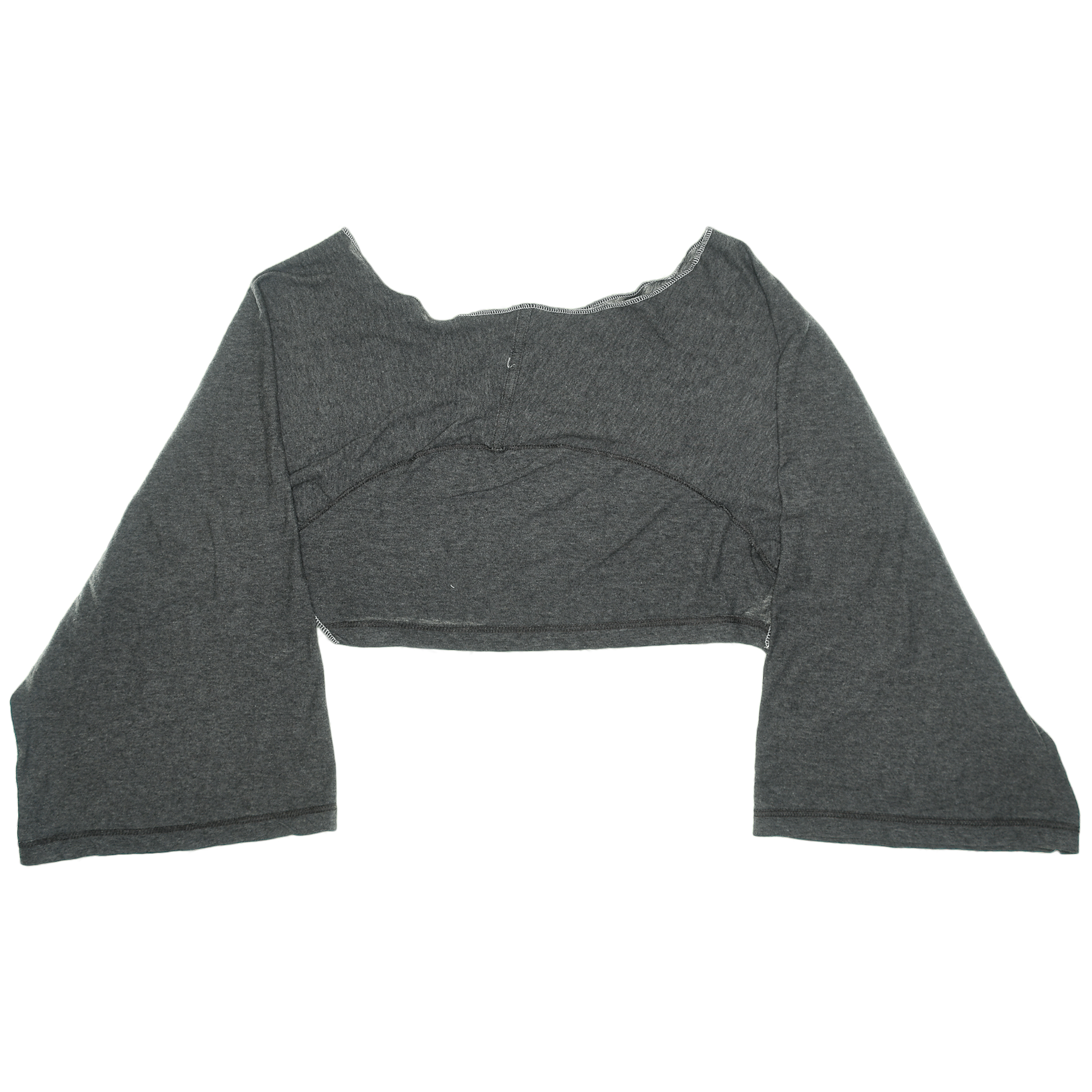 Gray Reversible Crop Top