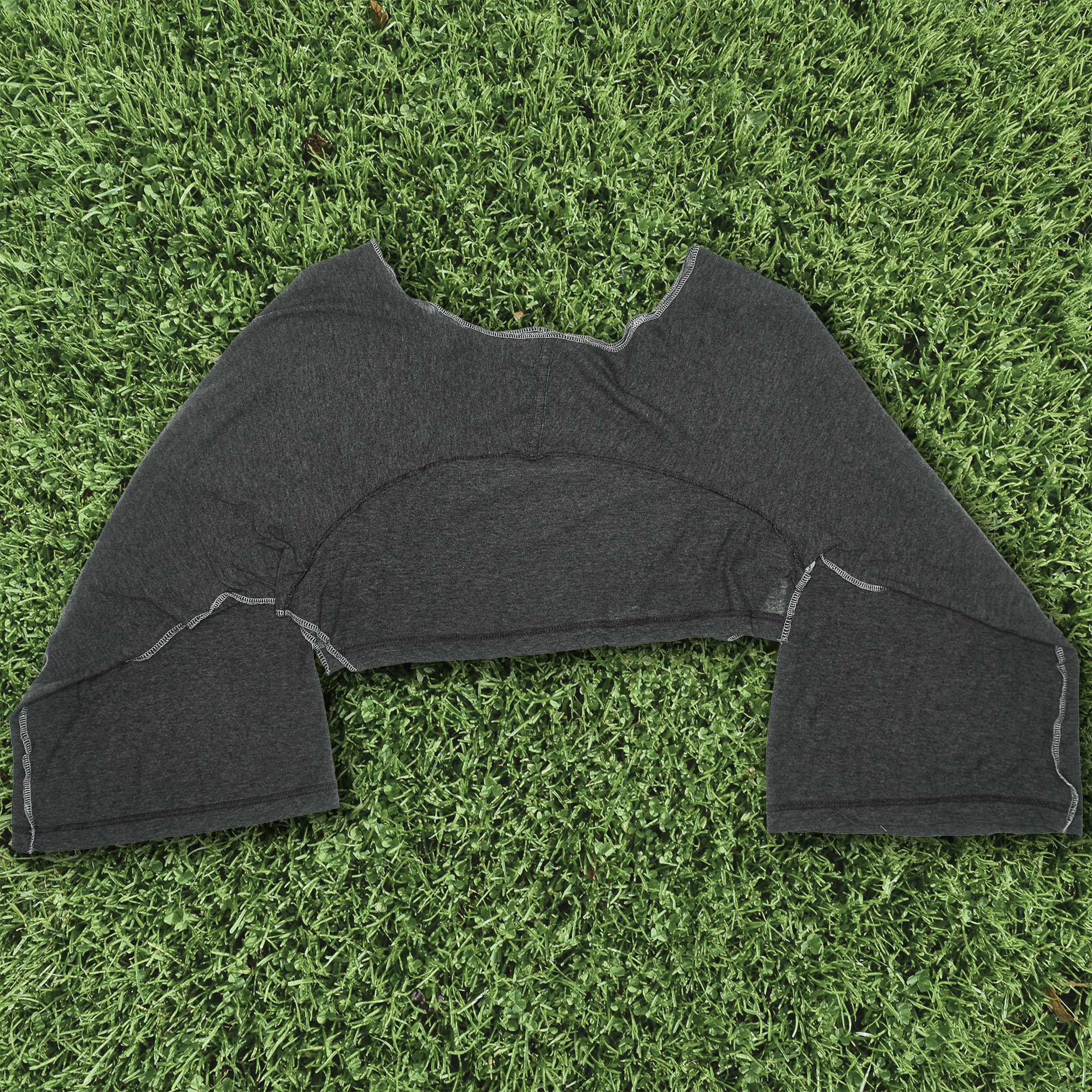 Gray Reversible Crop Top