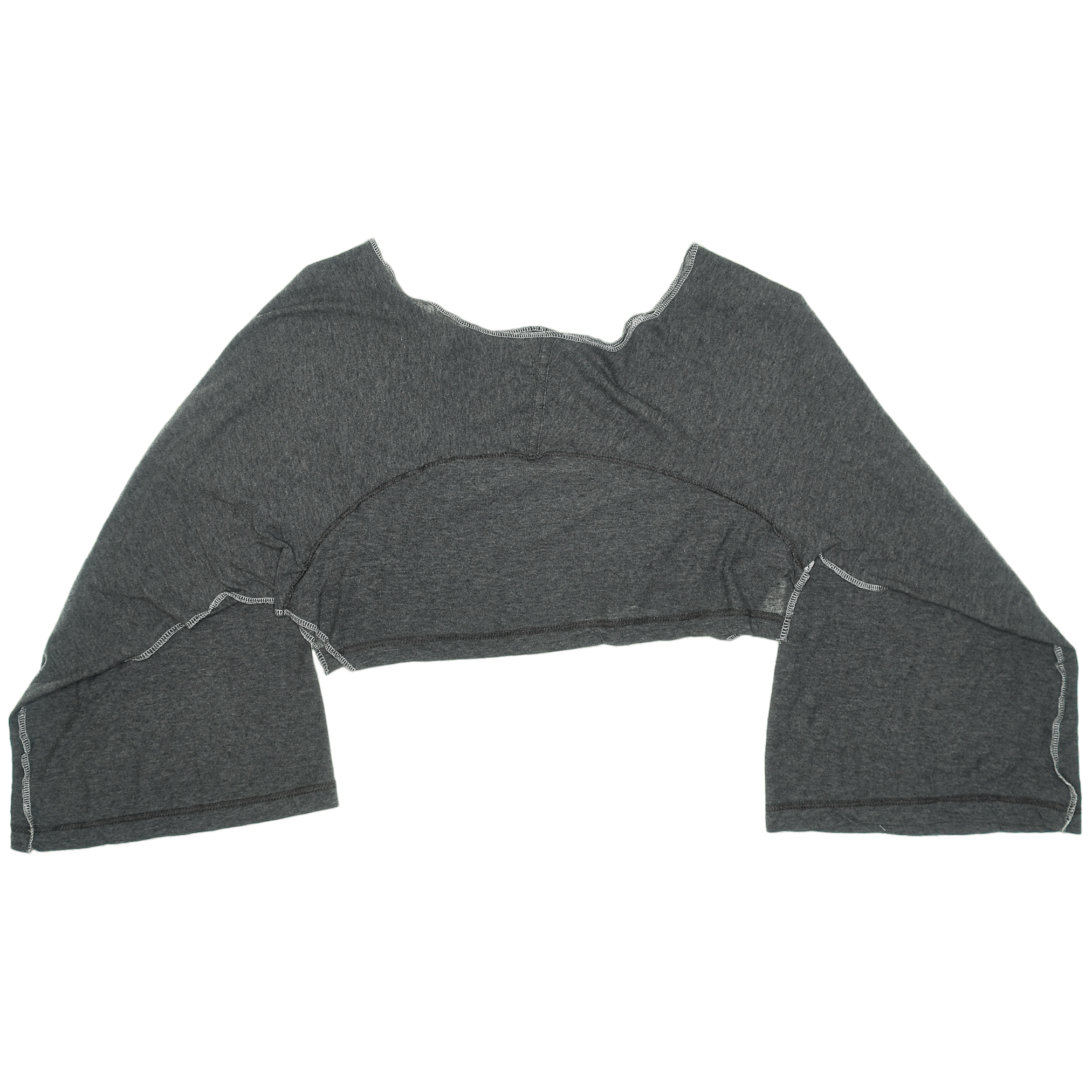 Gray Reversible Crop Top
