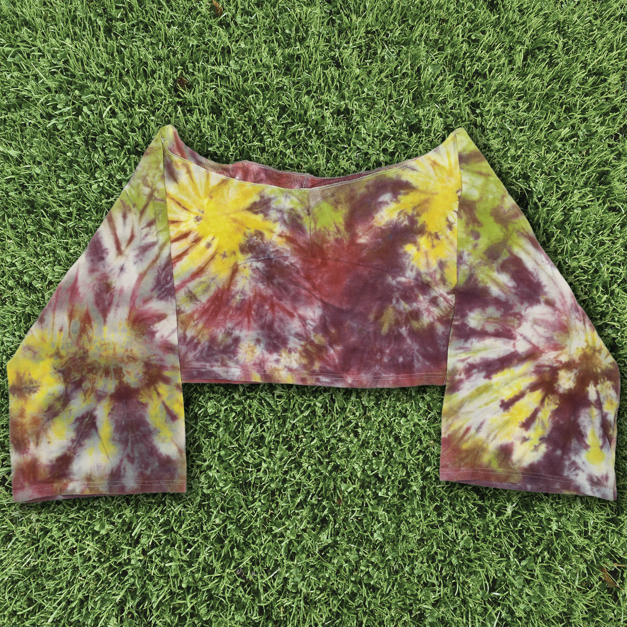 Vibrant Tie Dye Reversible Crop Top