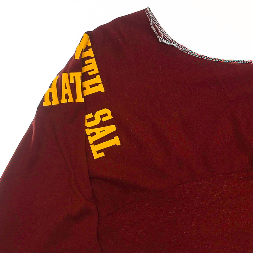 Maroon Reversible Crop Top