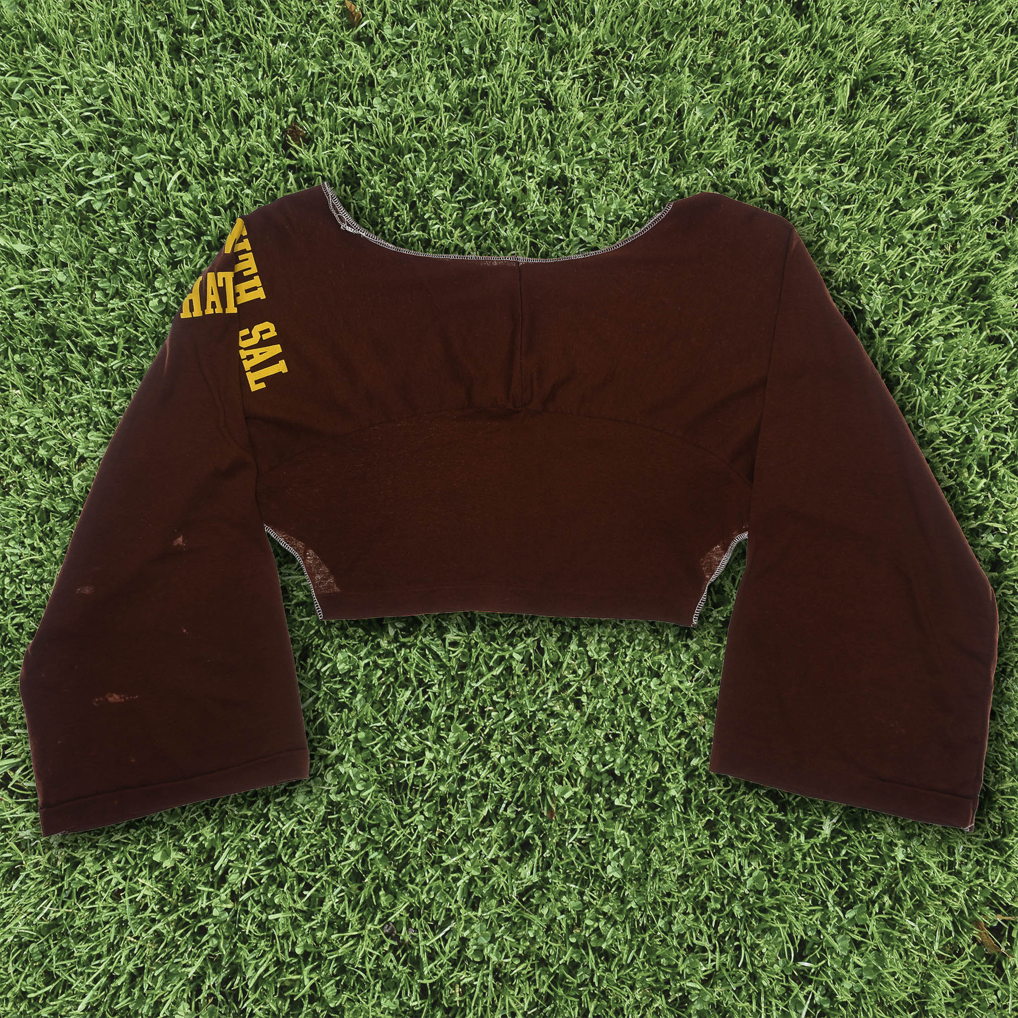 Maroon Reversible Crop Top