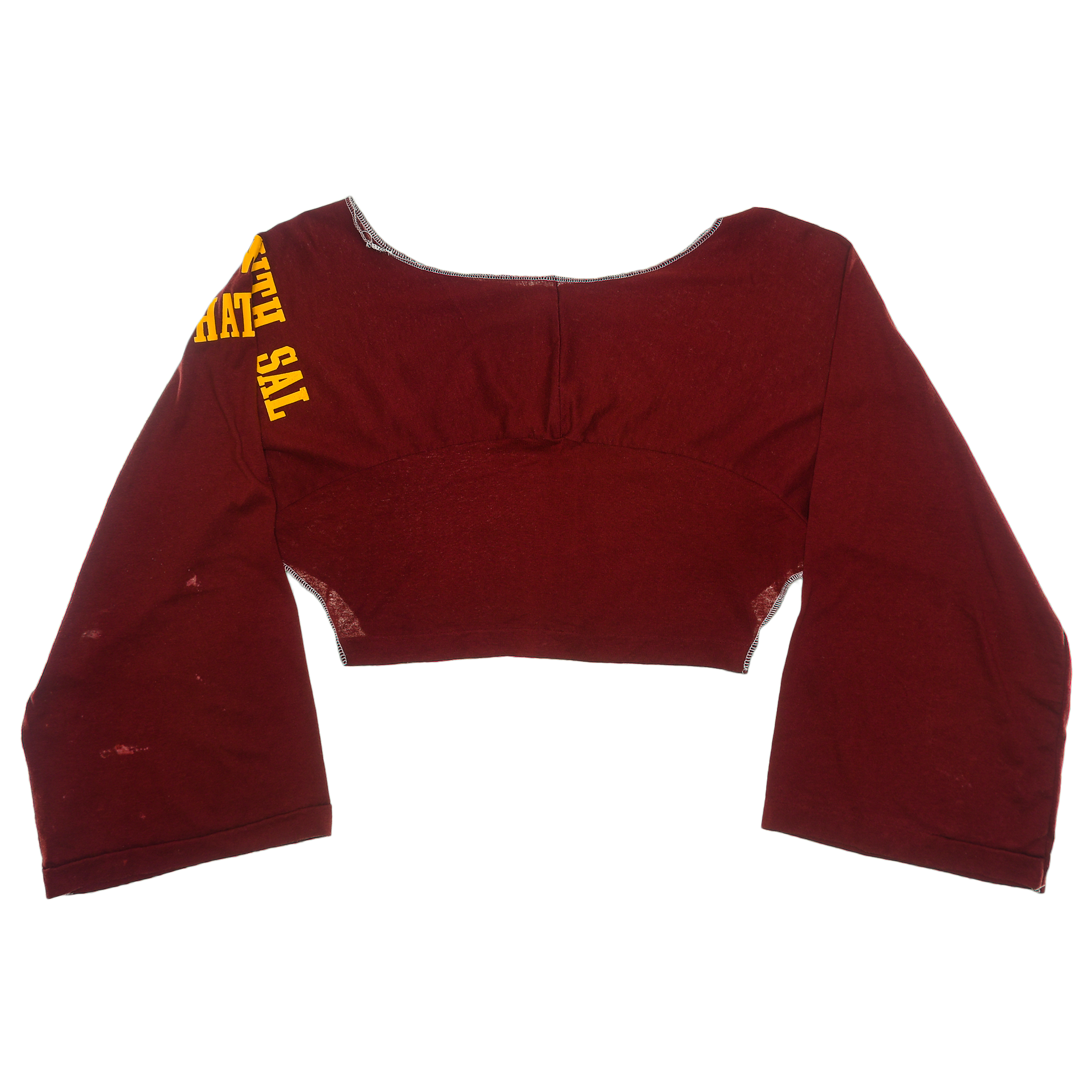 Maroon Reversible Crop Top