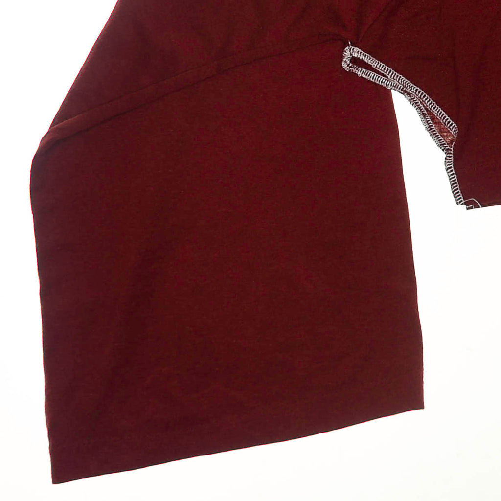 Maroon Reversible Crop Top