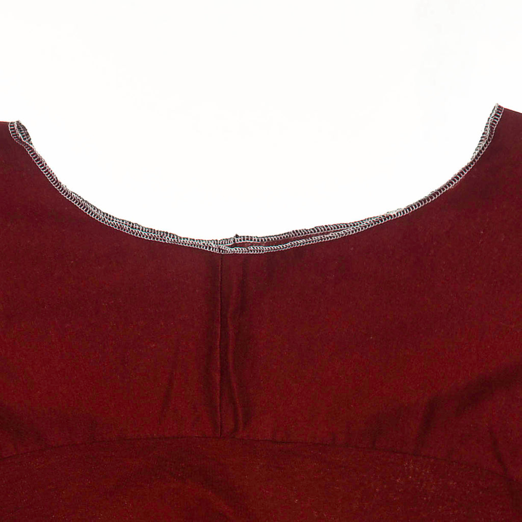 Maroon Reversible Crop Top