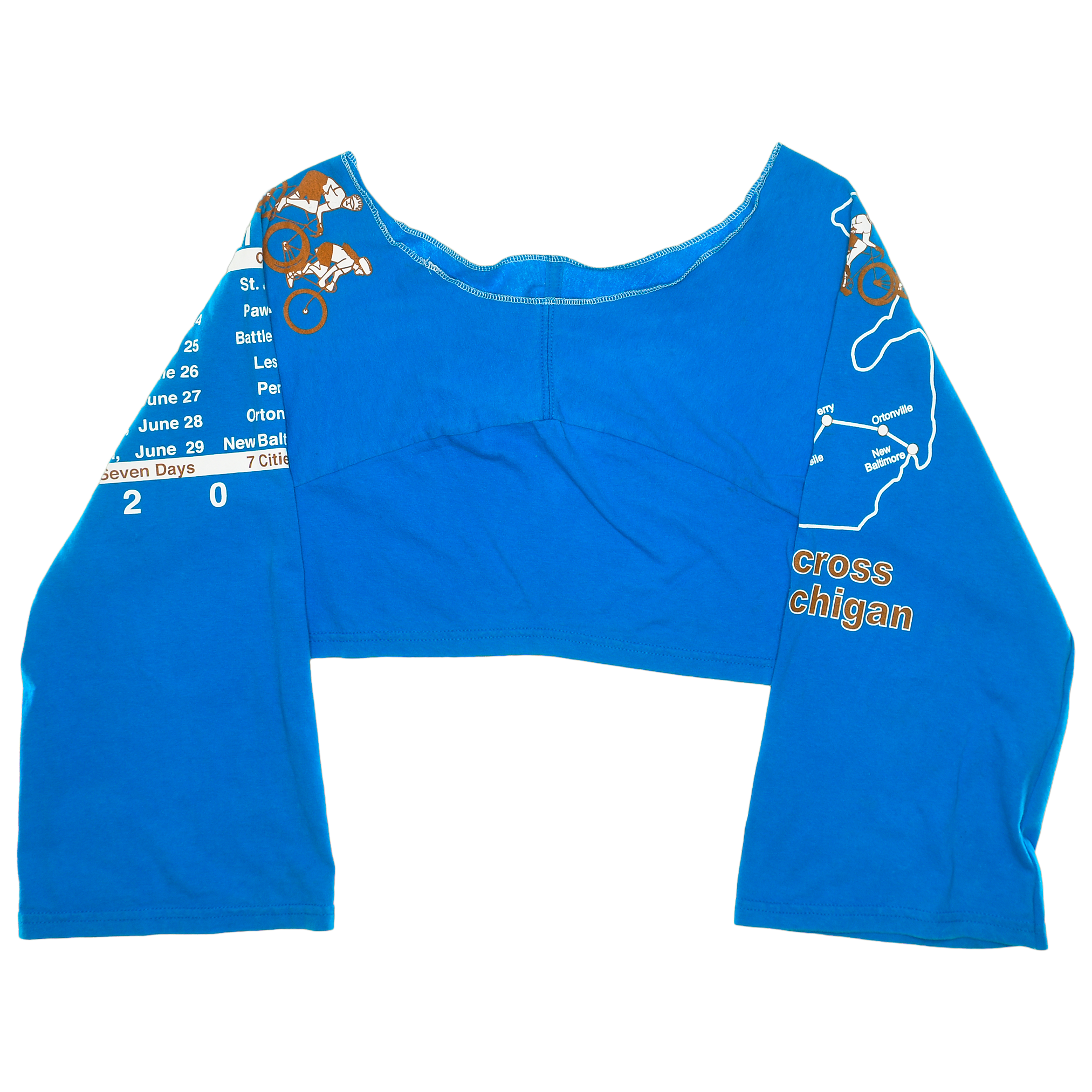 Michigan Cycling Reversible Crop Top