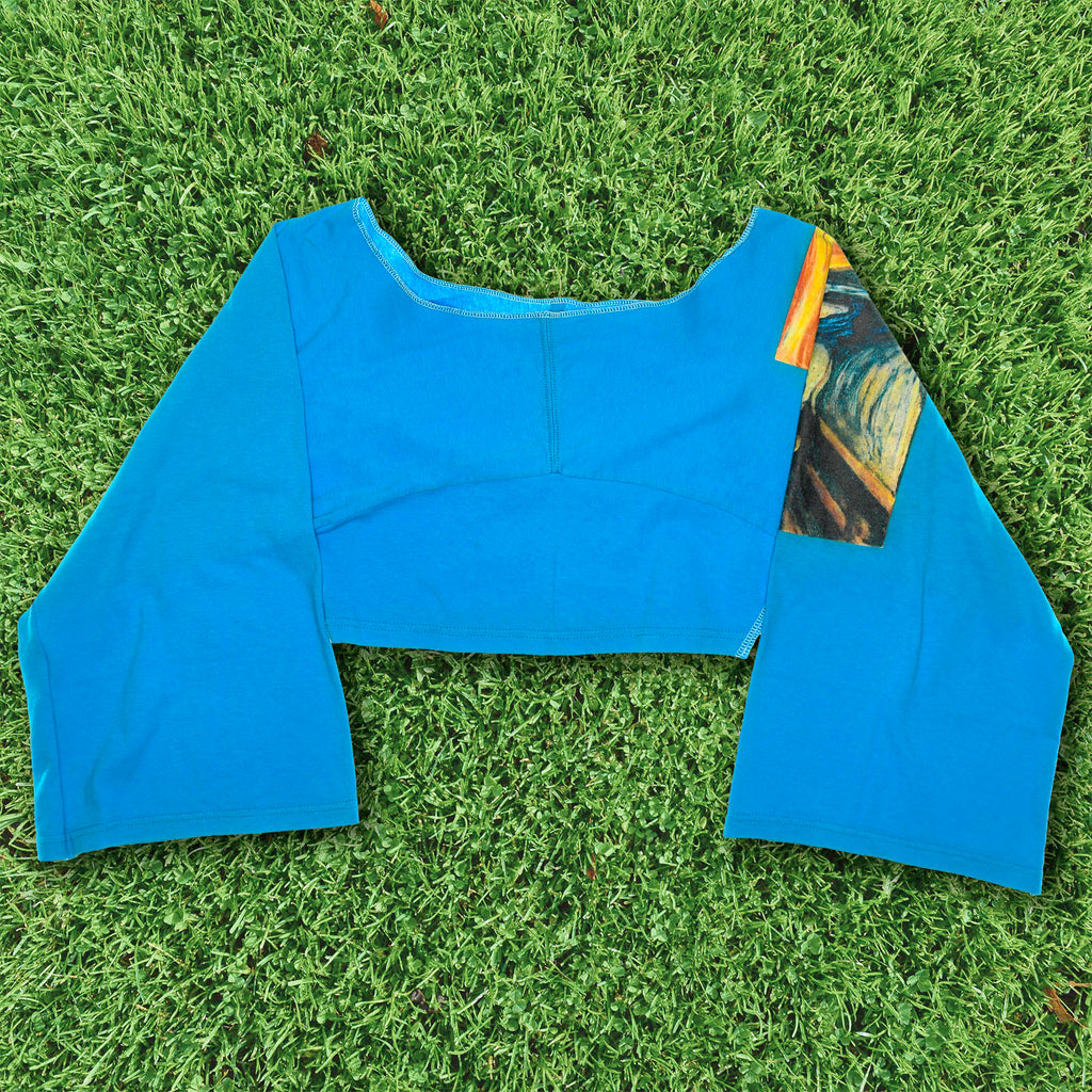 "The Scream" Zero Waste Reversible Crop Top