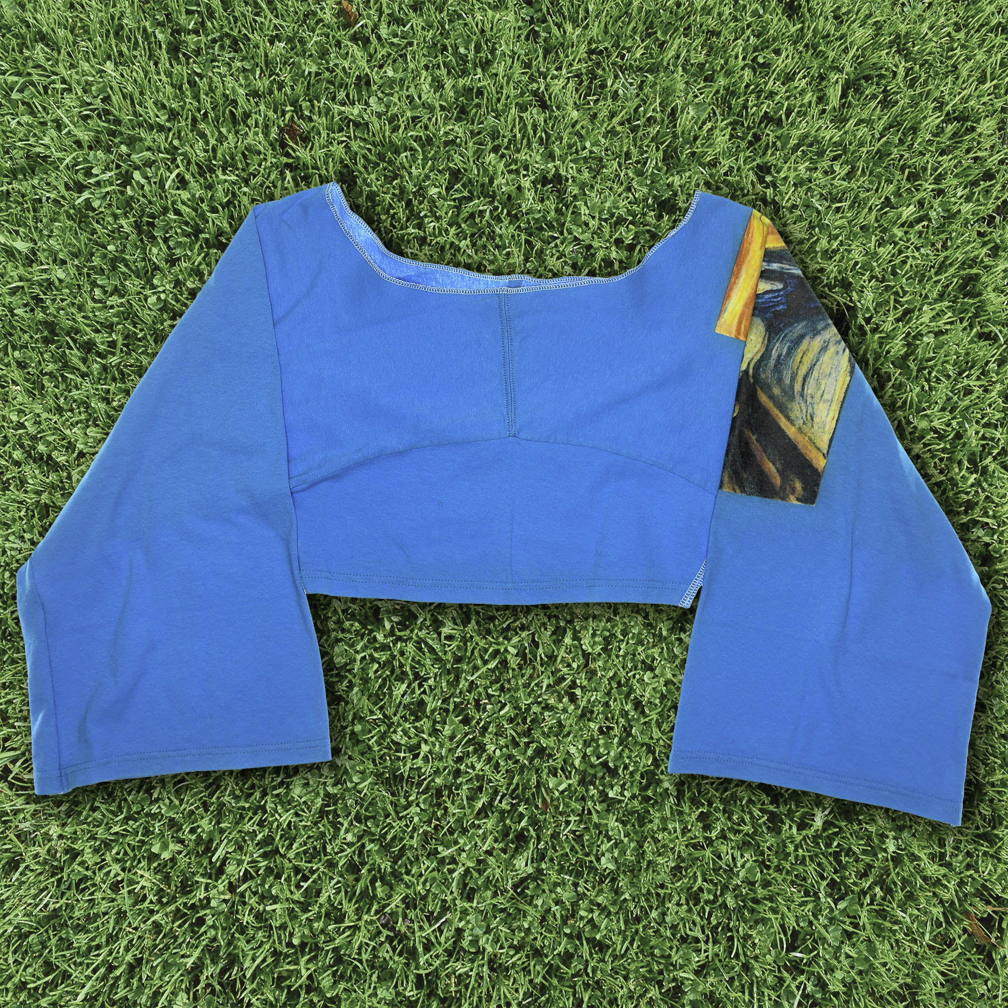 "The Scream" Zero Waste Reversible Crop Top